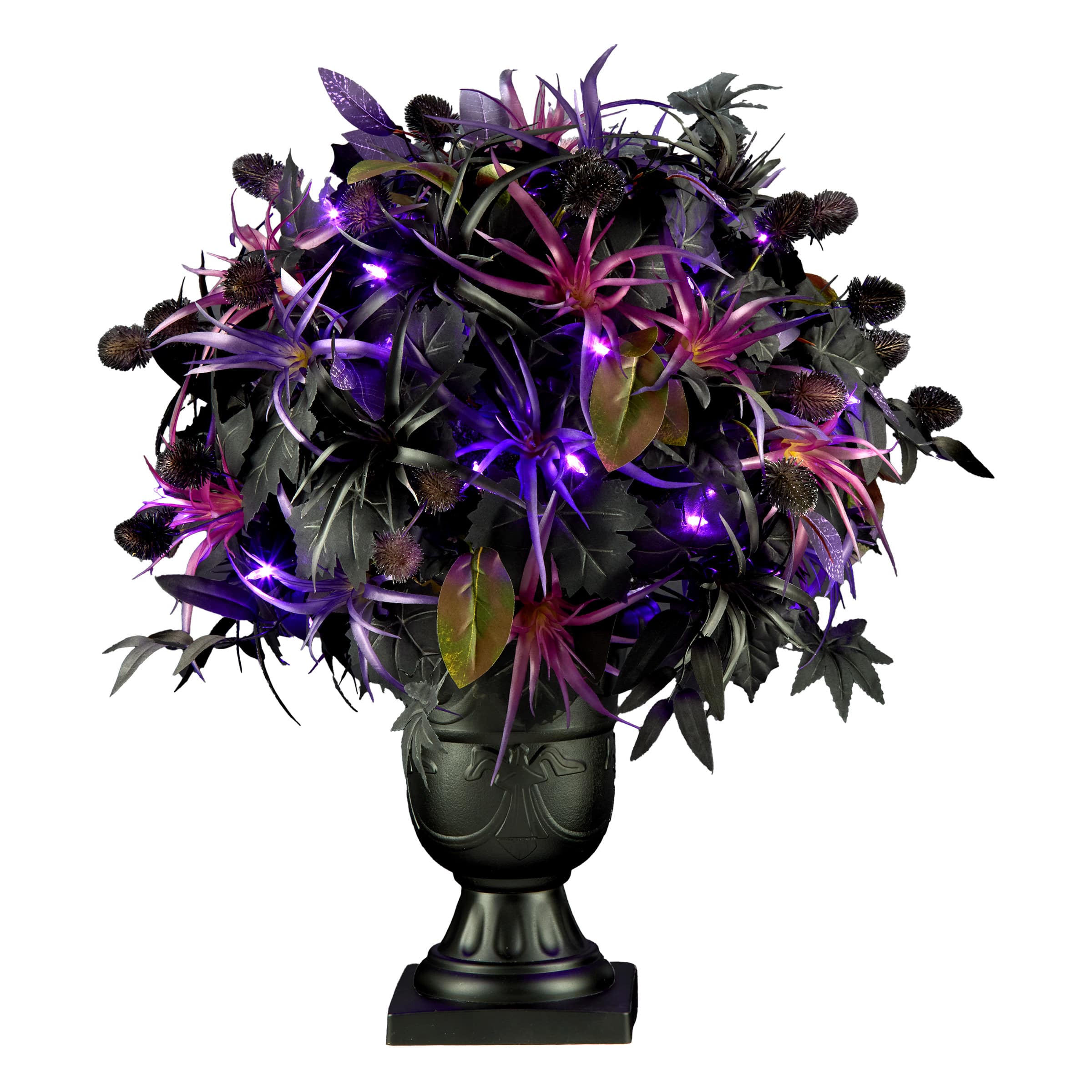 2ft. Scare in the Air LED Halloween Centerpiece in Black Urn Planter