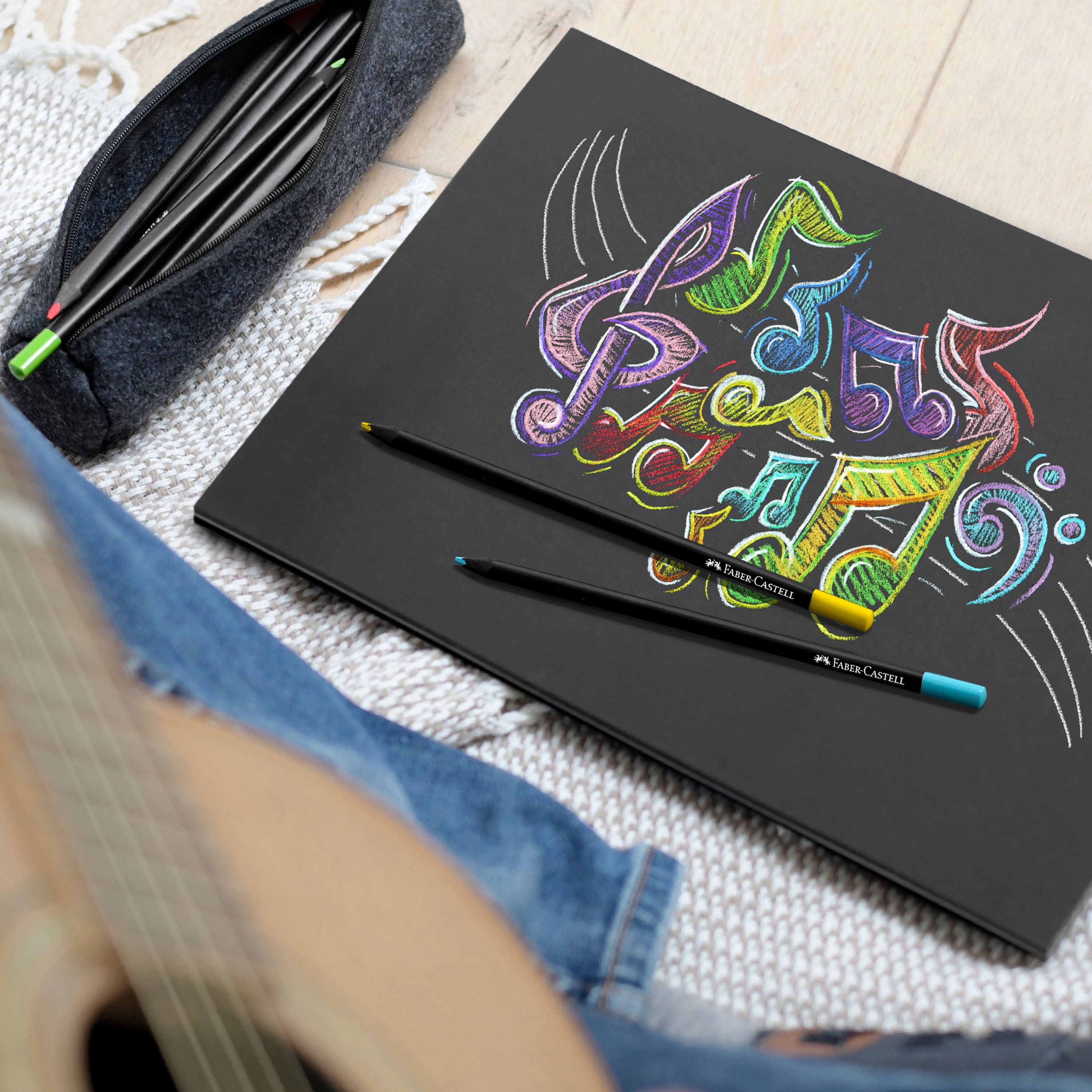 Faber-Castell&#xAE; Black Edition 100 Colored Pencils Set