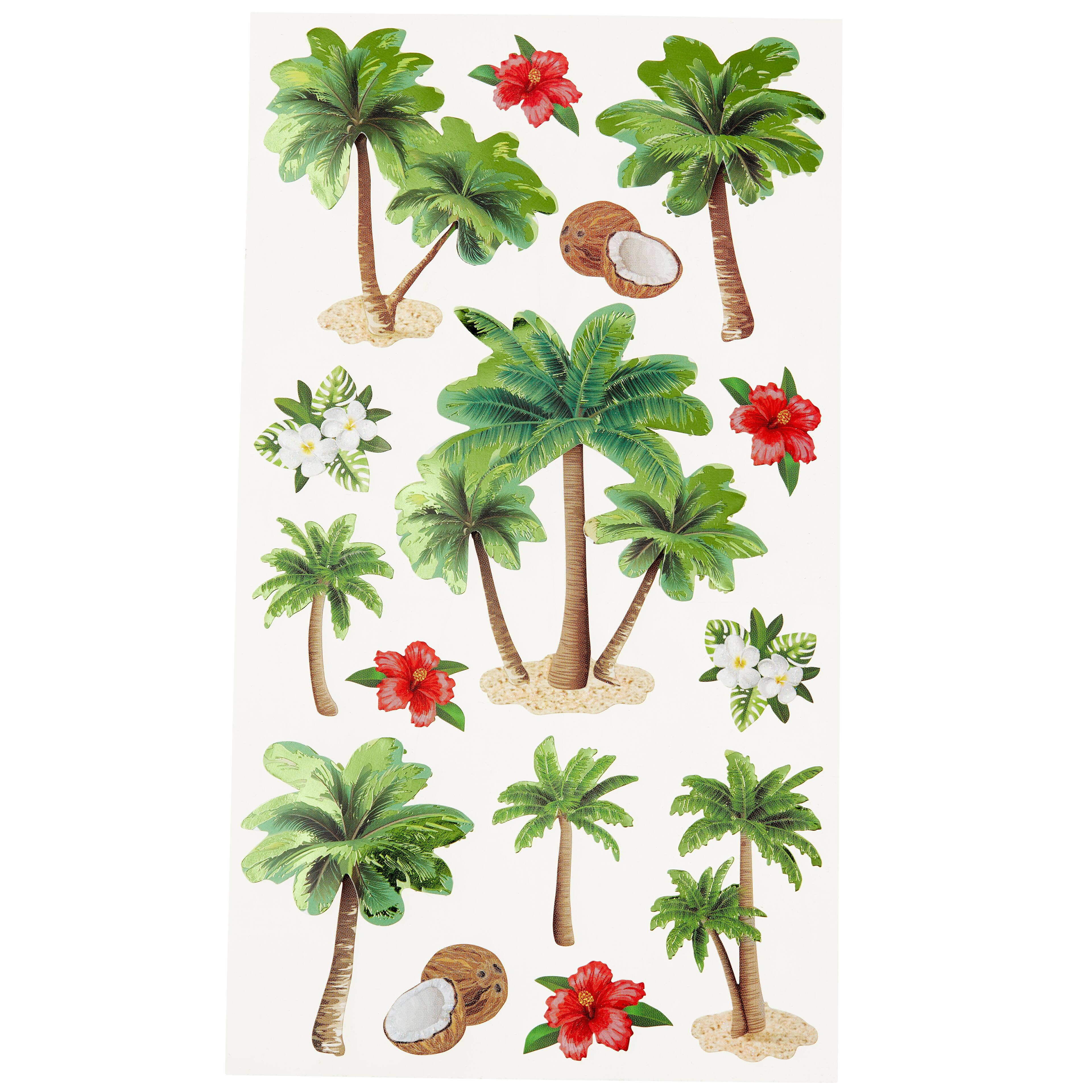 12 Pack: Palm Tree Stickers by Recollections™