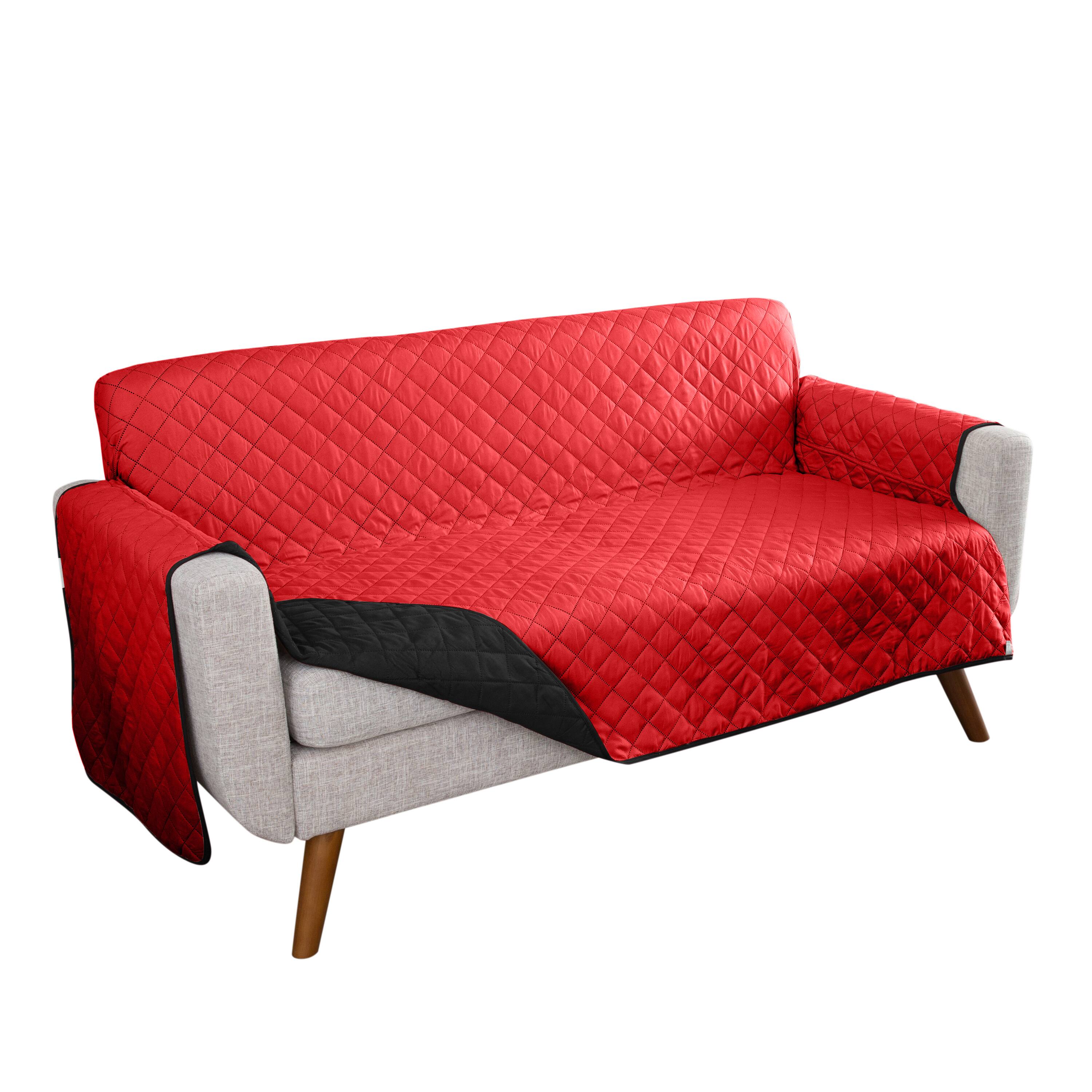 Home Details Reversible Quilted Furniture Sofa Protector