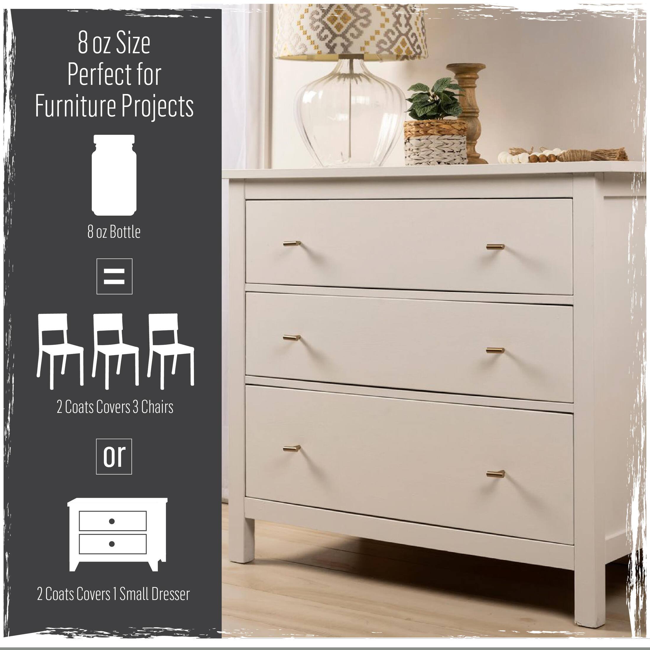 FolkArt&#xAE; Home Decor&#x2122; White &#x26; Tan Chalk Paint with Brushes Kit