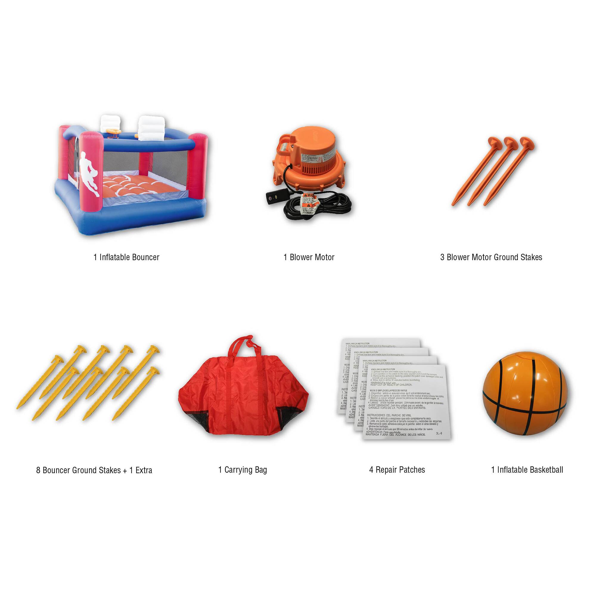 Banzai&#xAE; Inflatable Slam Dunk Sports Bouncer&#x2122; Outdoor Toy