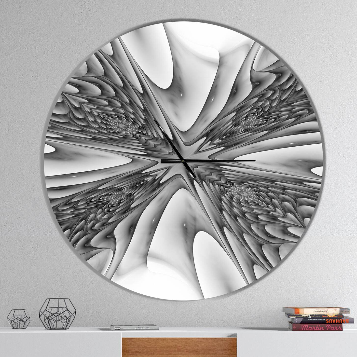 Designart Fractal 3D Magical Depth Wall Clock