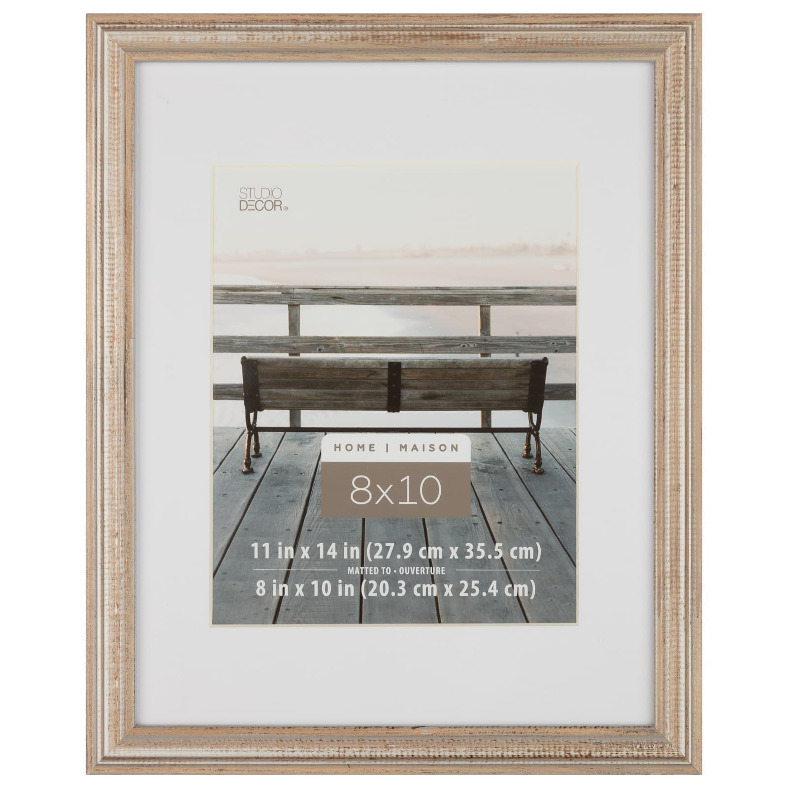 6 Pack: Champagne 8&#x22; x 10&#x22; Frame with Mat, Home by Studio D&#xE9;cor&#xAE;