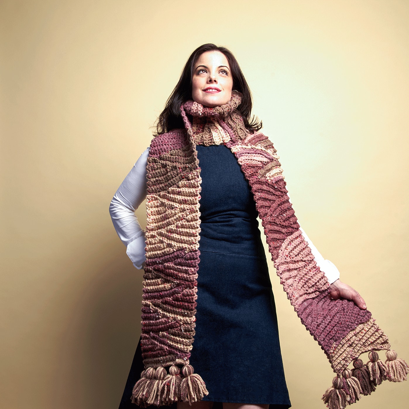 Caron® Sprinkle Cakes™ Chunky Crochet Short-Row Scarf