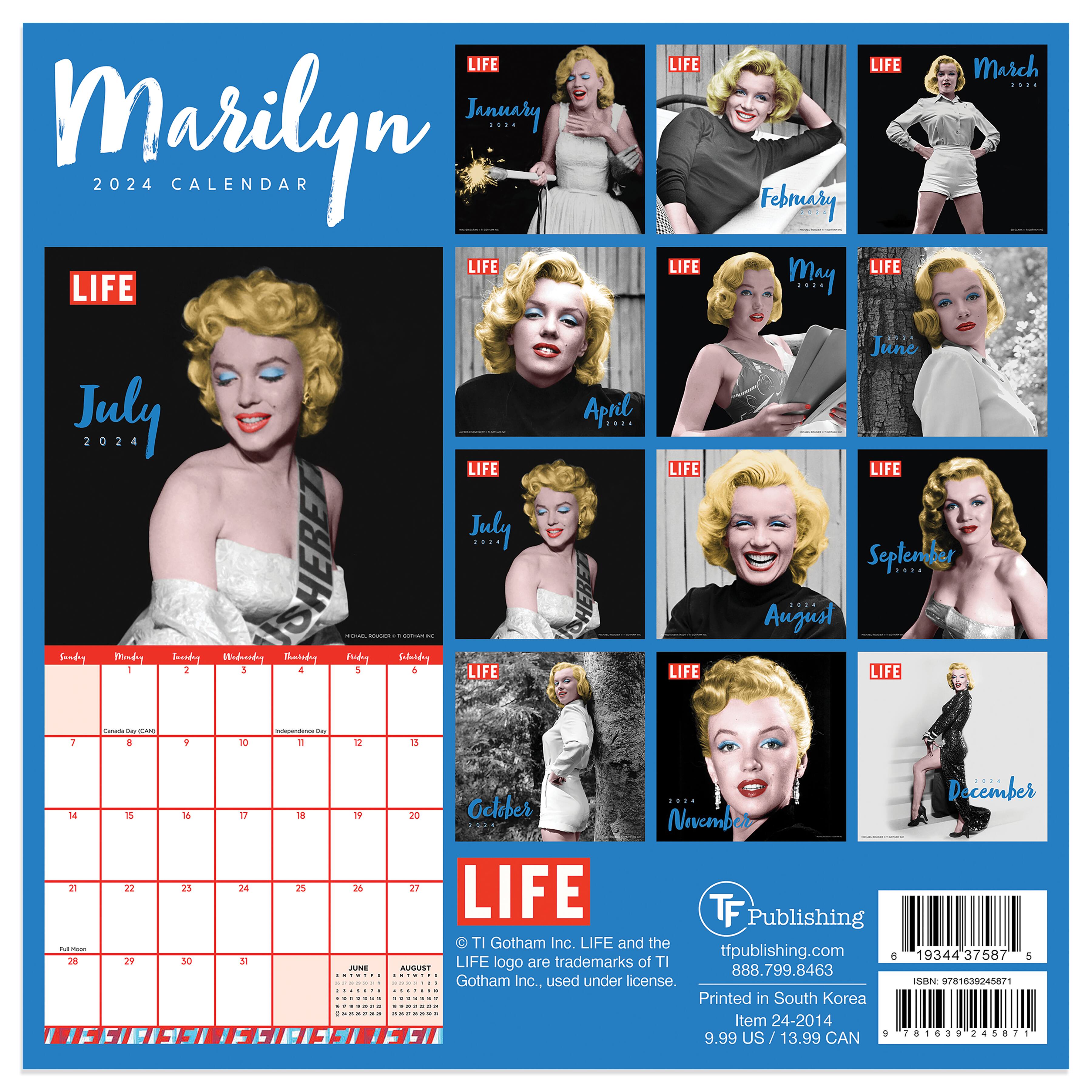 TF Publishing 2024 Marilyn Monroe Mini Calendar