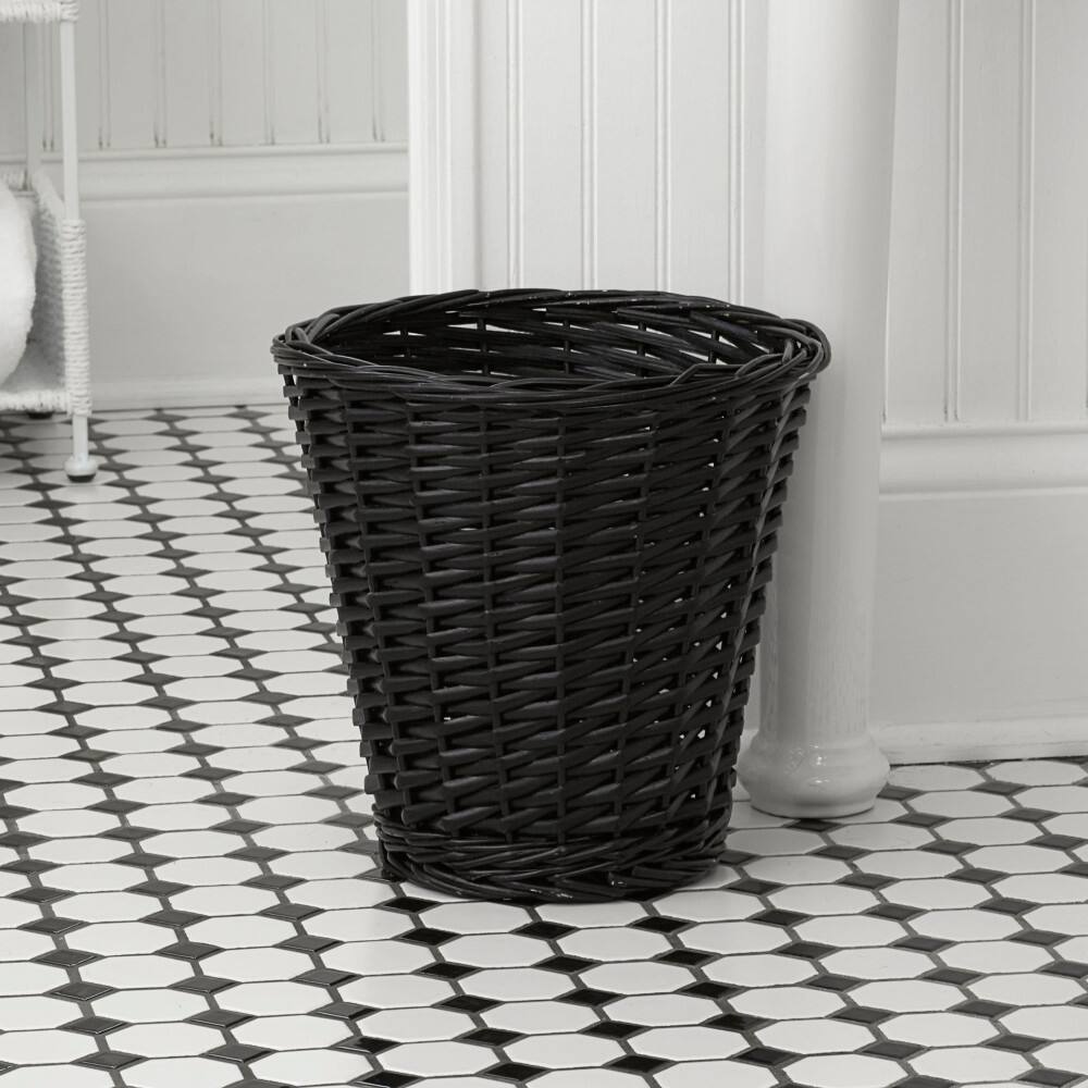 Household Essentials 7" Woven Wicker Waste Basket