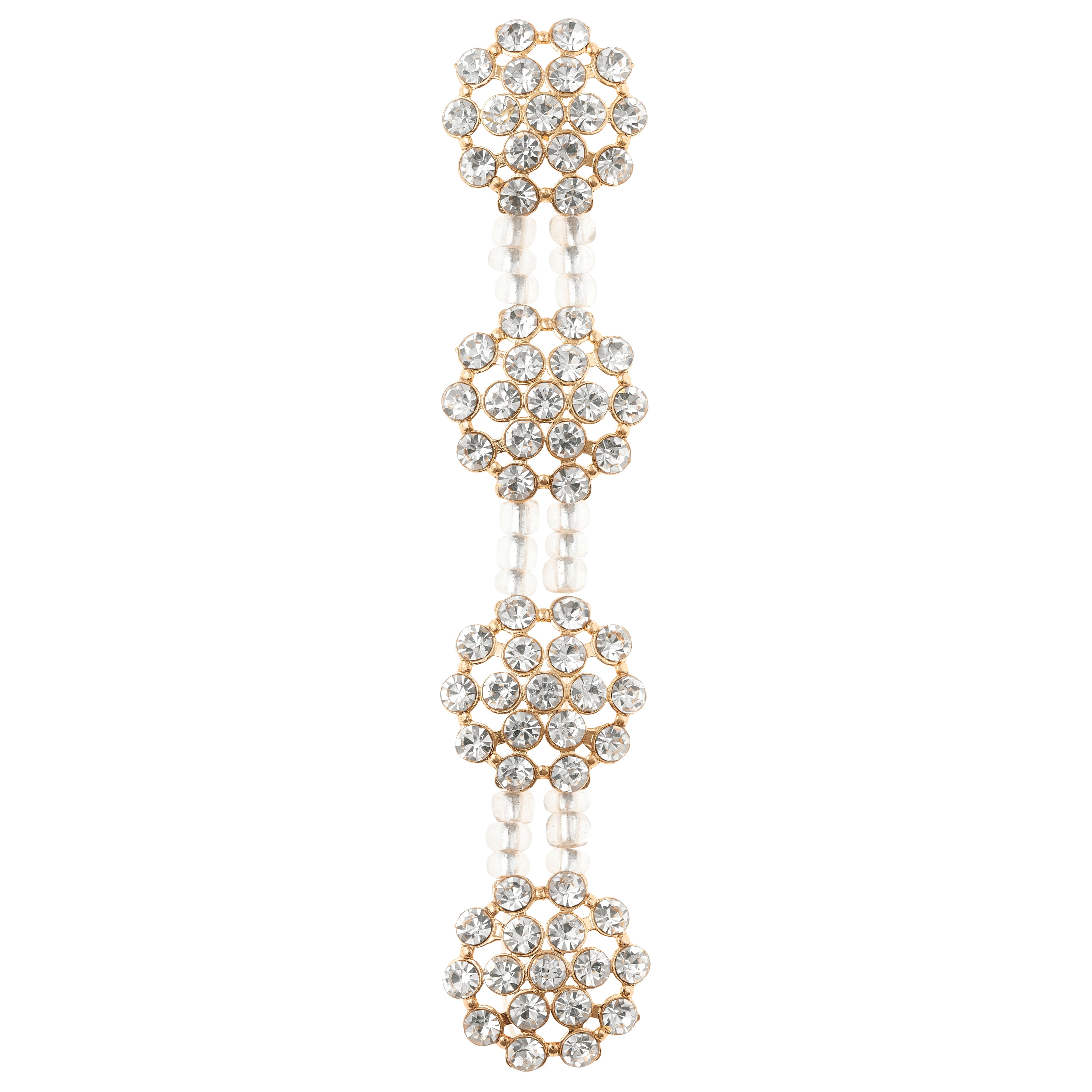 12 Pack: Crystal & Brass Glass & Metal Slider Beads, 19mm by Bead Landing™