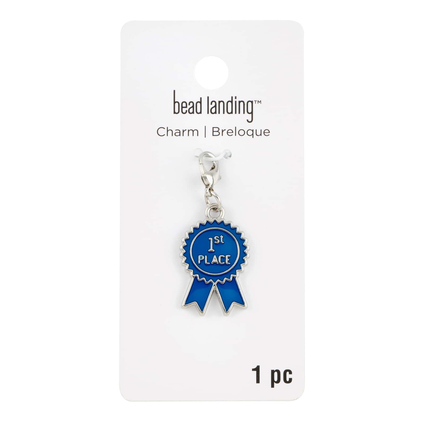 Blue Ribbon 1st Place Charm by Bead Landing™