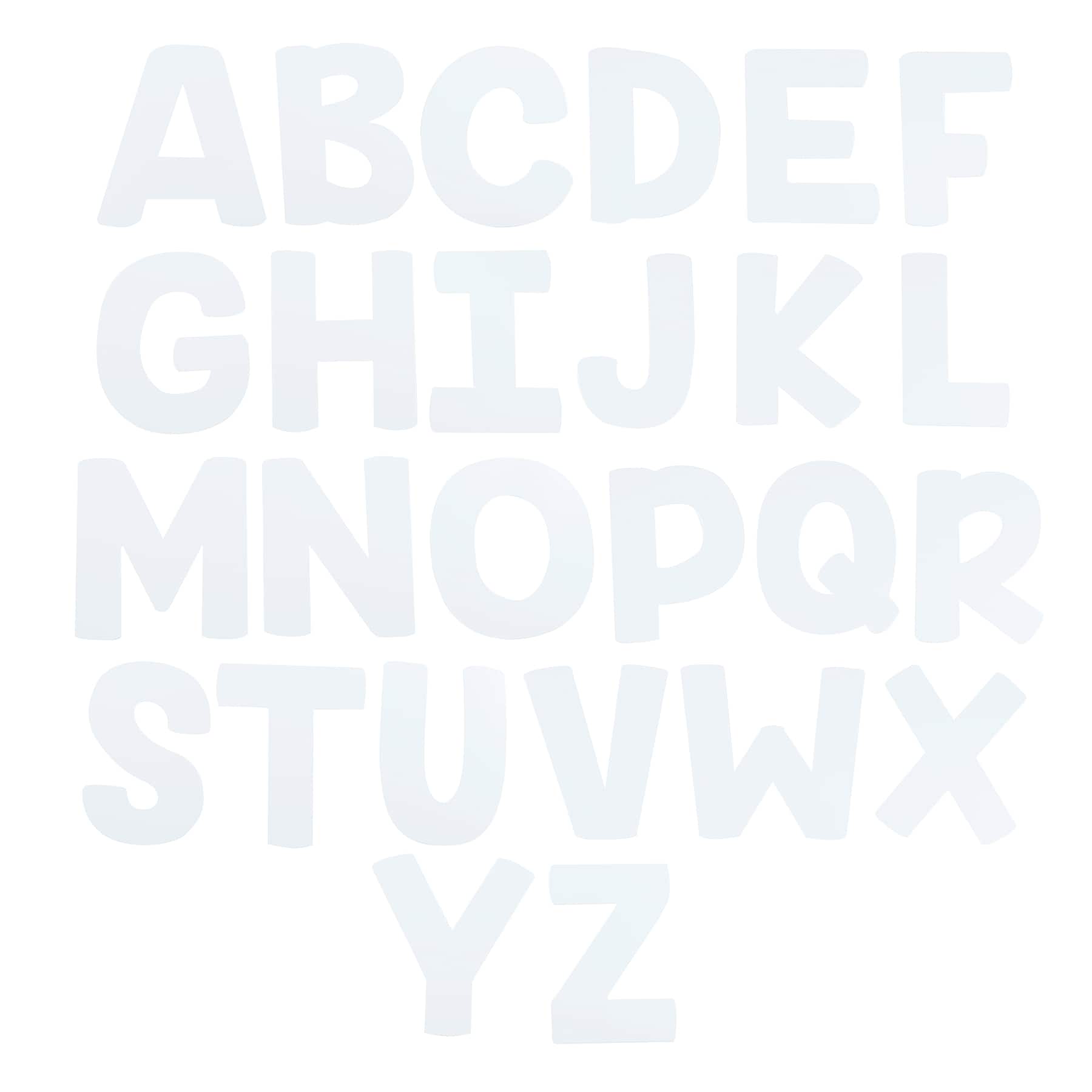 12 Packs: 26 ct. (312 total) 7" White Paper Collage Letters by Creatology™