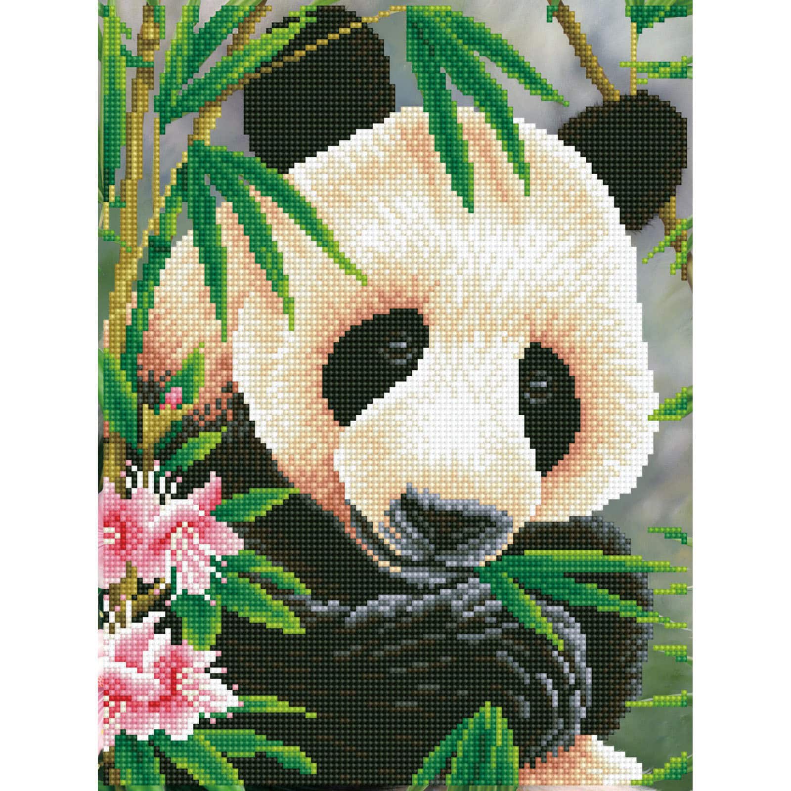 Diamond Dotz® Intermediate Panda Prince Diamond Painting Kit