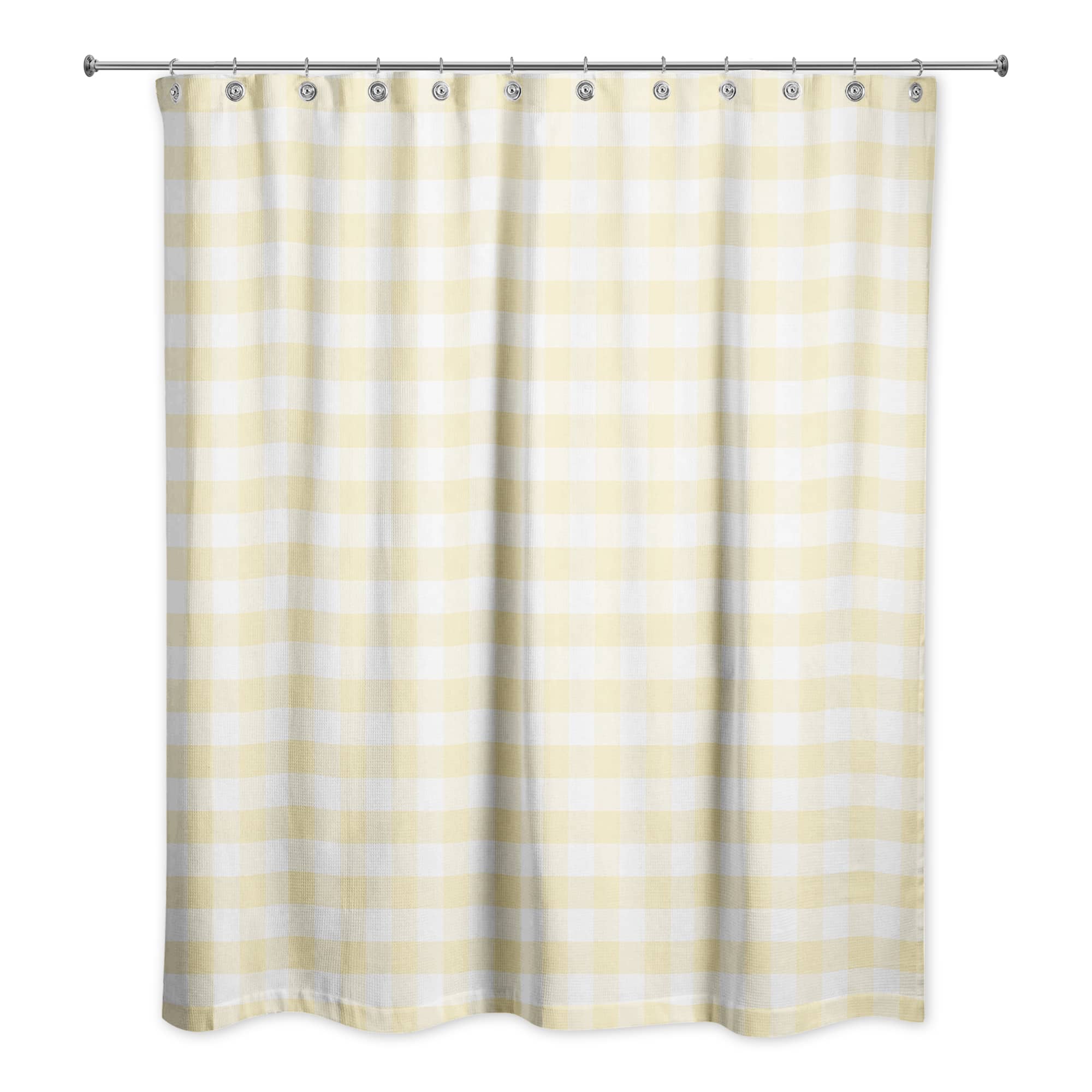 Yellow Buffalo Check 71" x 74" Shower Curtain