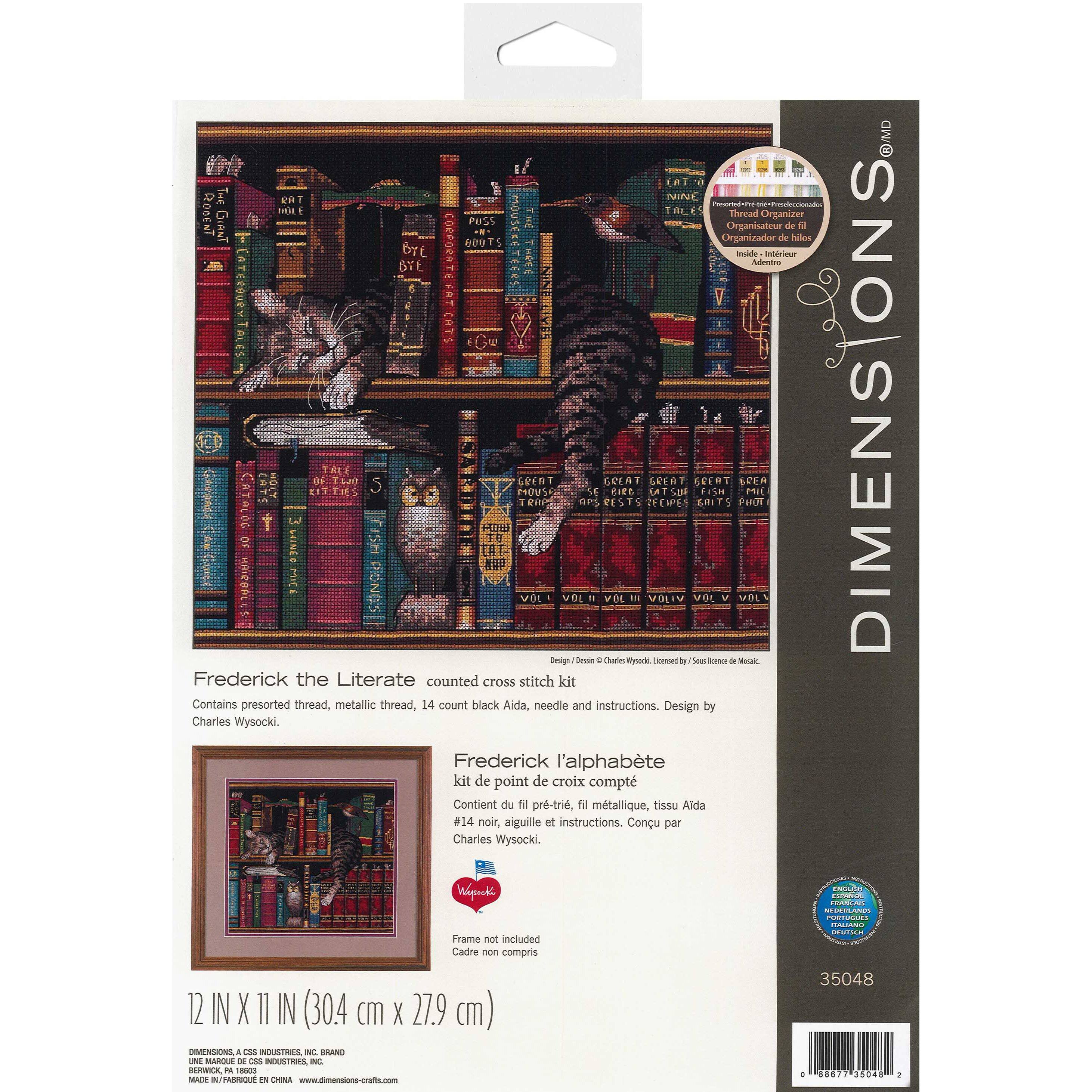 Dimensions Frederick the Literate Counted Cross Stitch Kit - D615890S - Arts and Crafts Buy the Dimensions Frederick the Literate Counted  sku D615890S