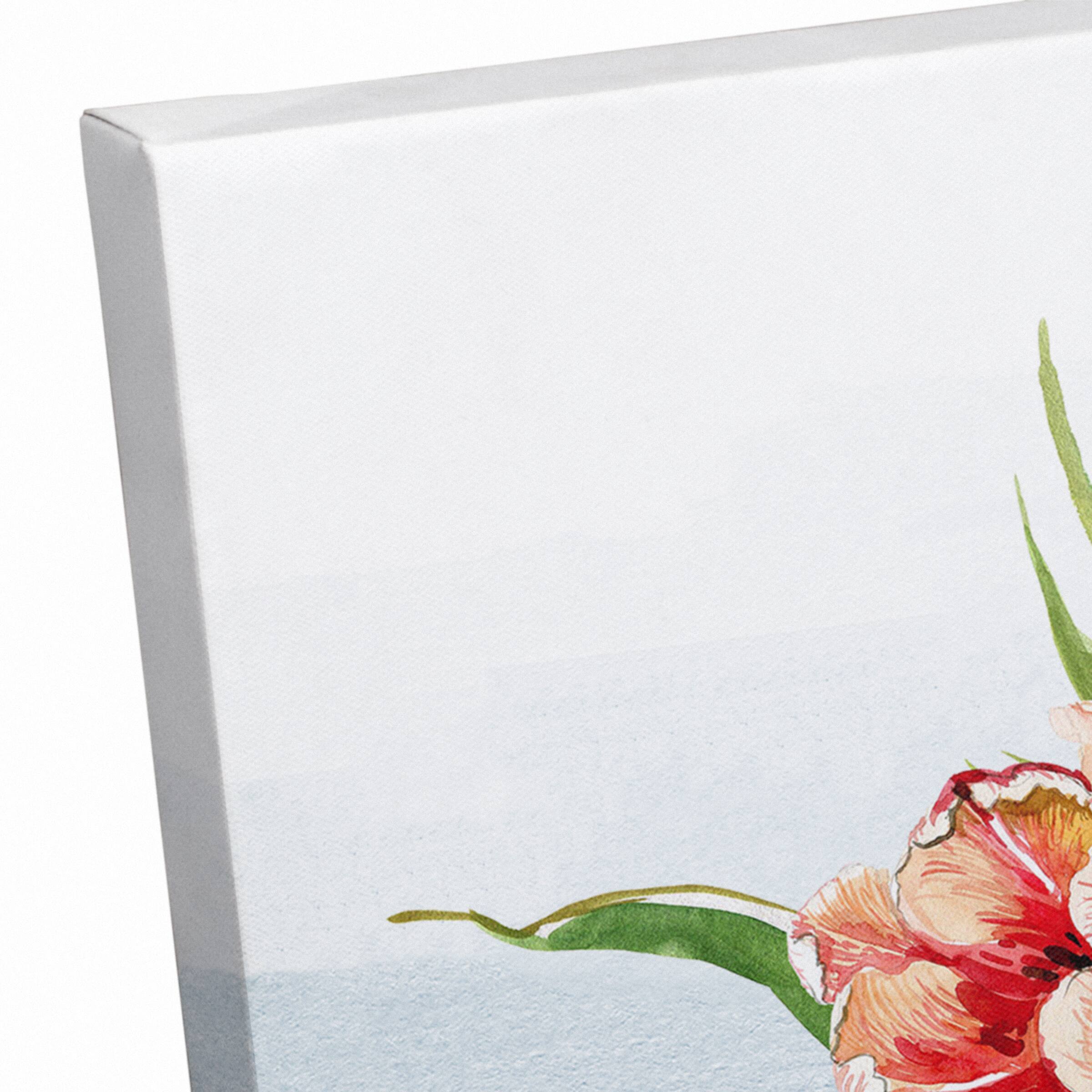Chinoiseire Tulips 16" x 20" Canvas Wall Art