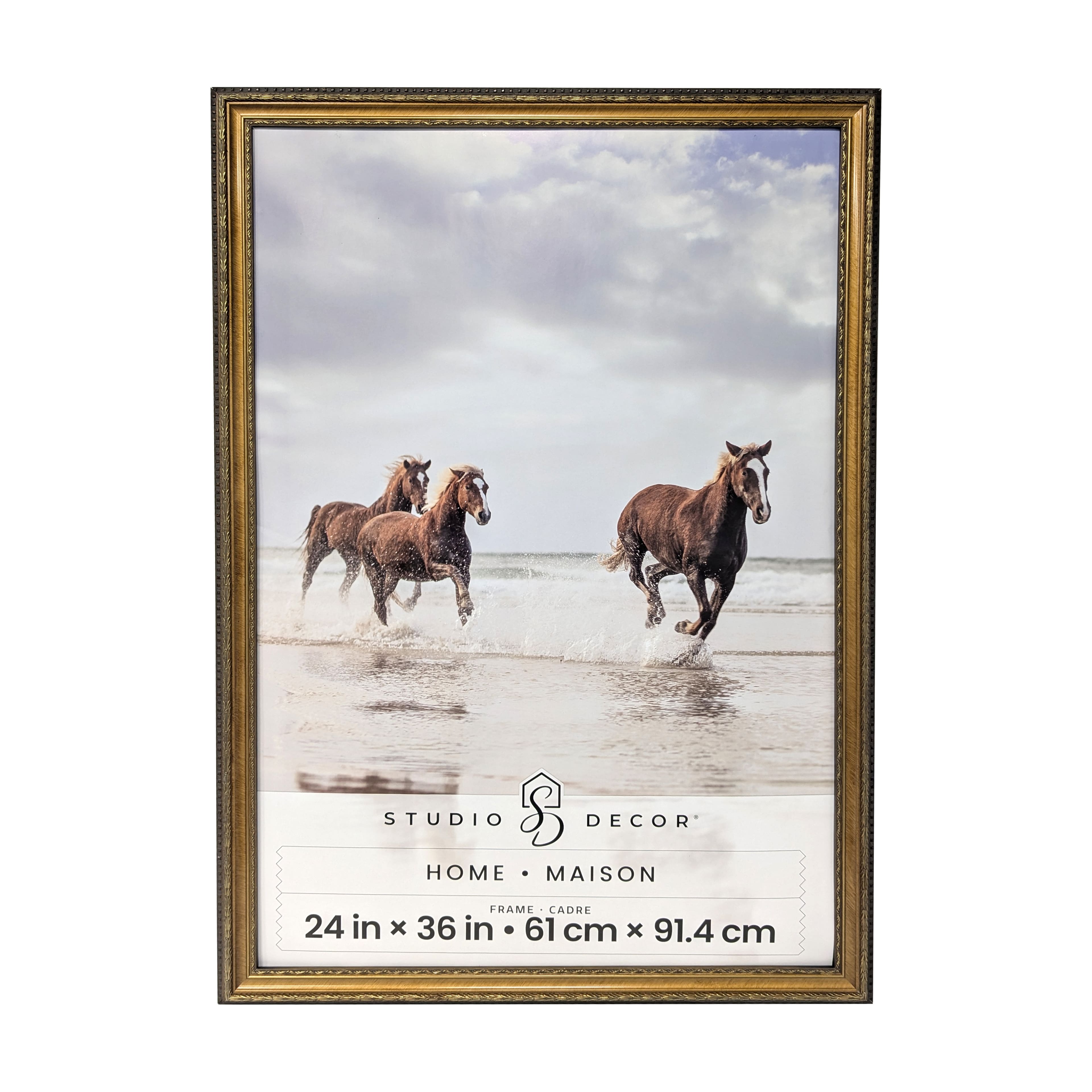 Home Gold Pompeii Wood Wall Frame by Studio Décor®