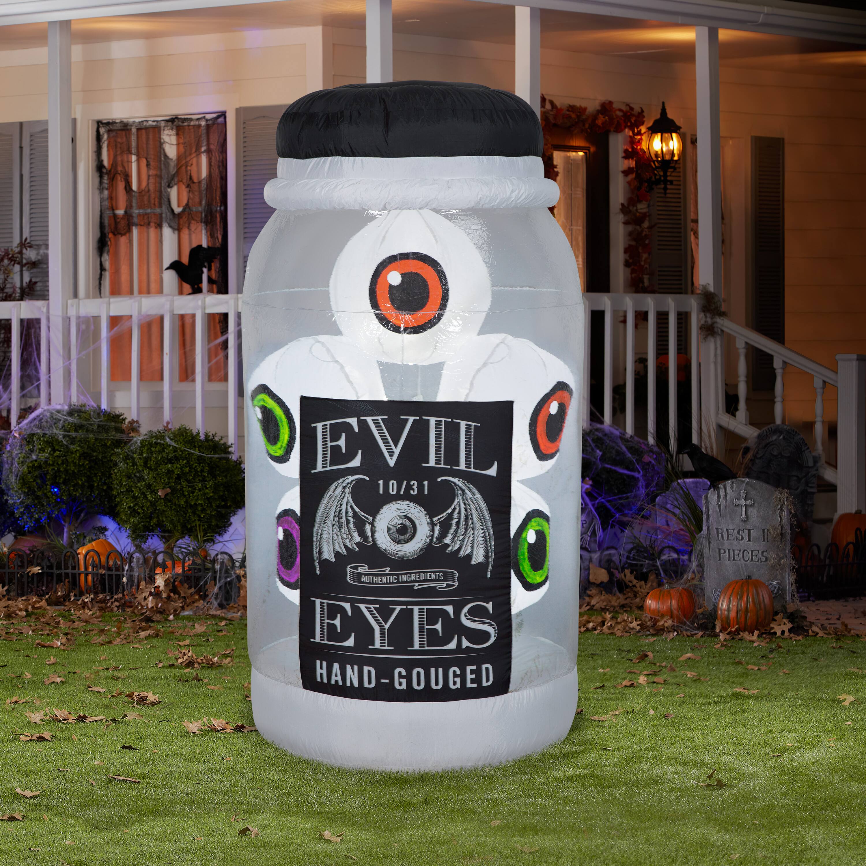5.5ft. Airblown&#xAE; Inflatable Flashing Evil Eye Jar