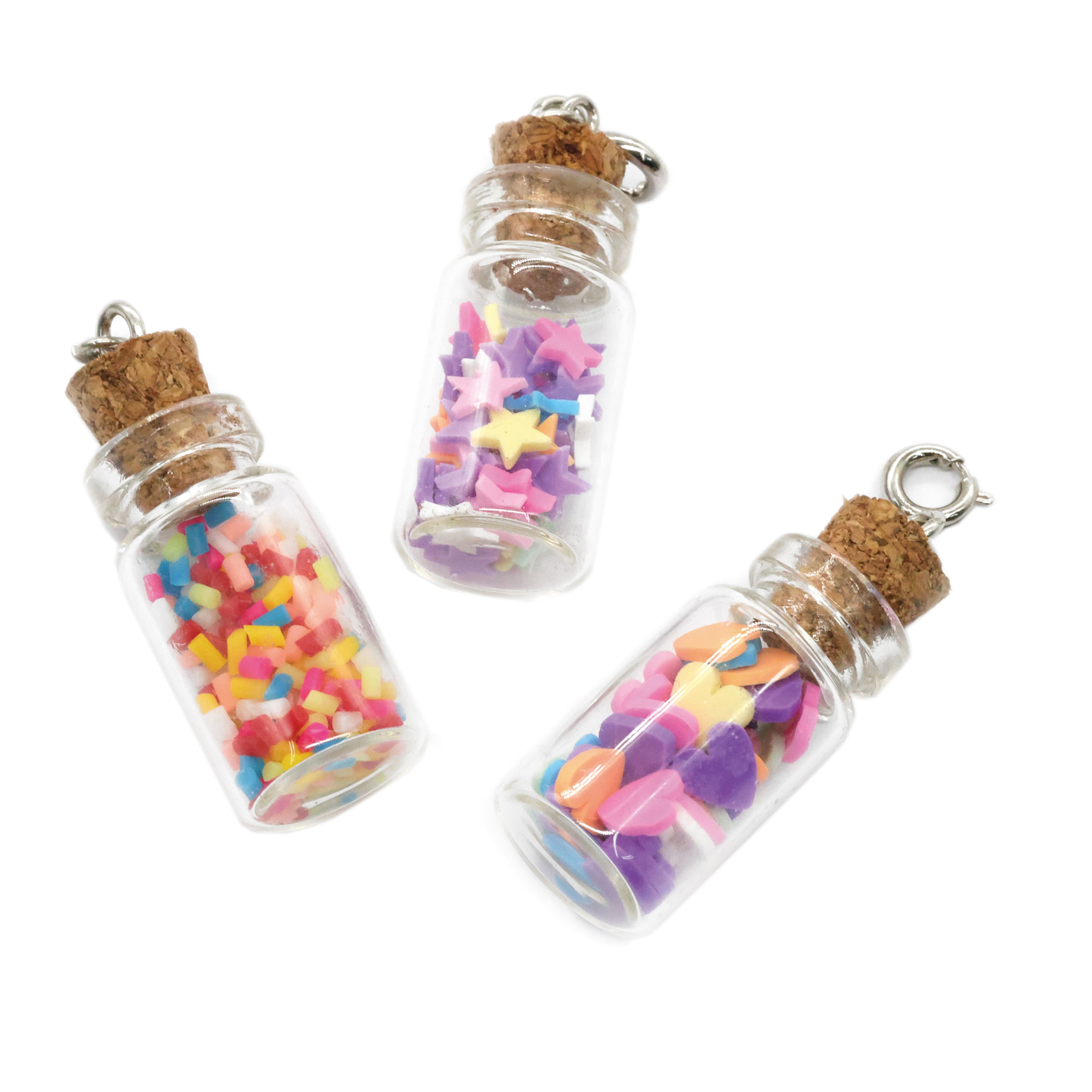 12 Packs: 3 ct. (36 total) Color Bottle Charms by Creatology&#x2122;