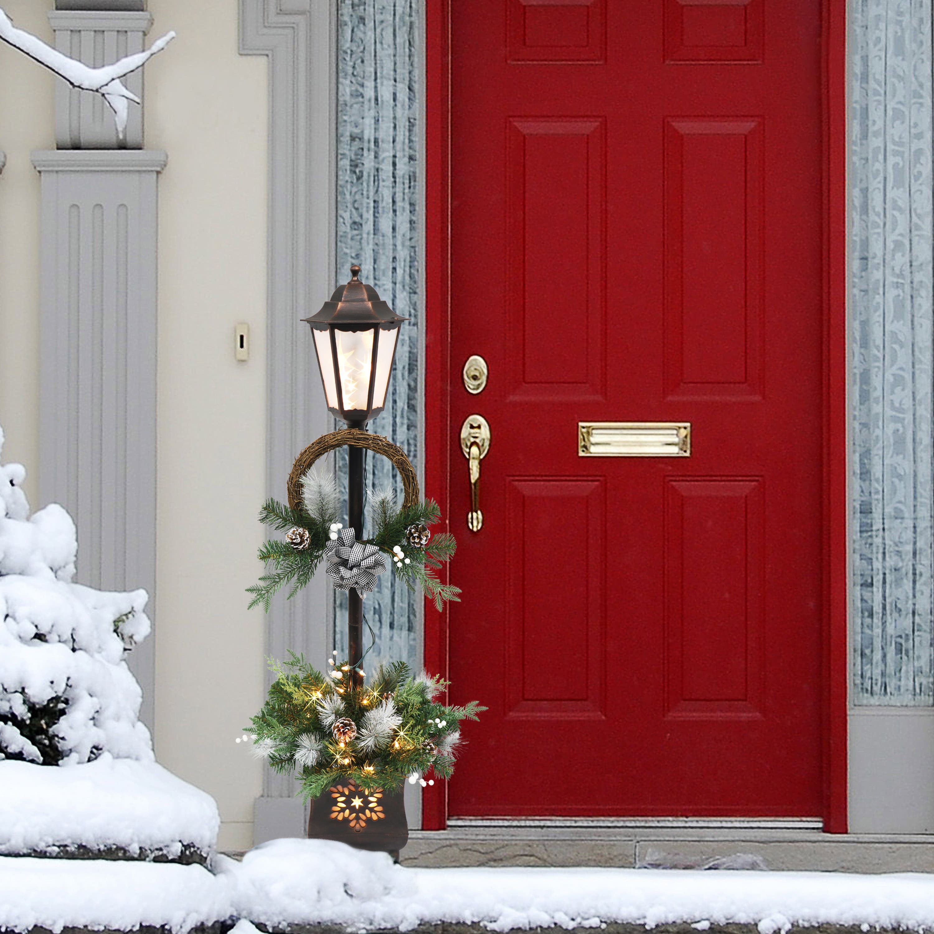 4ft. Pre-Lit Christmas Lamp Post