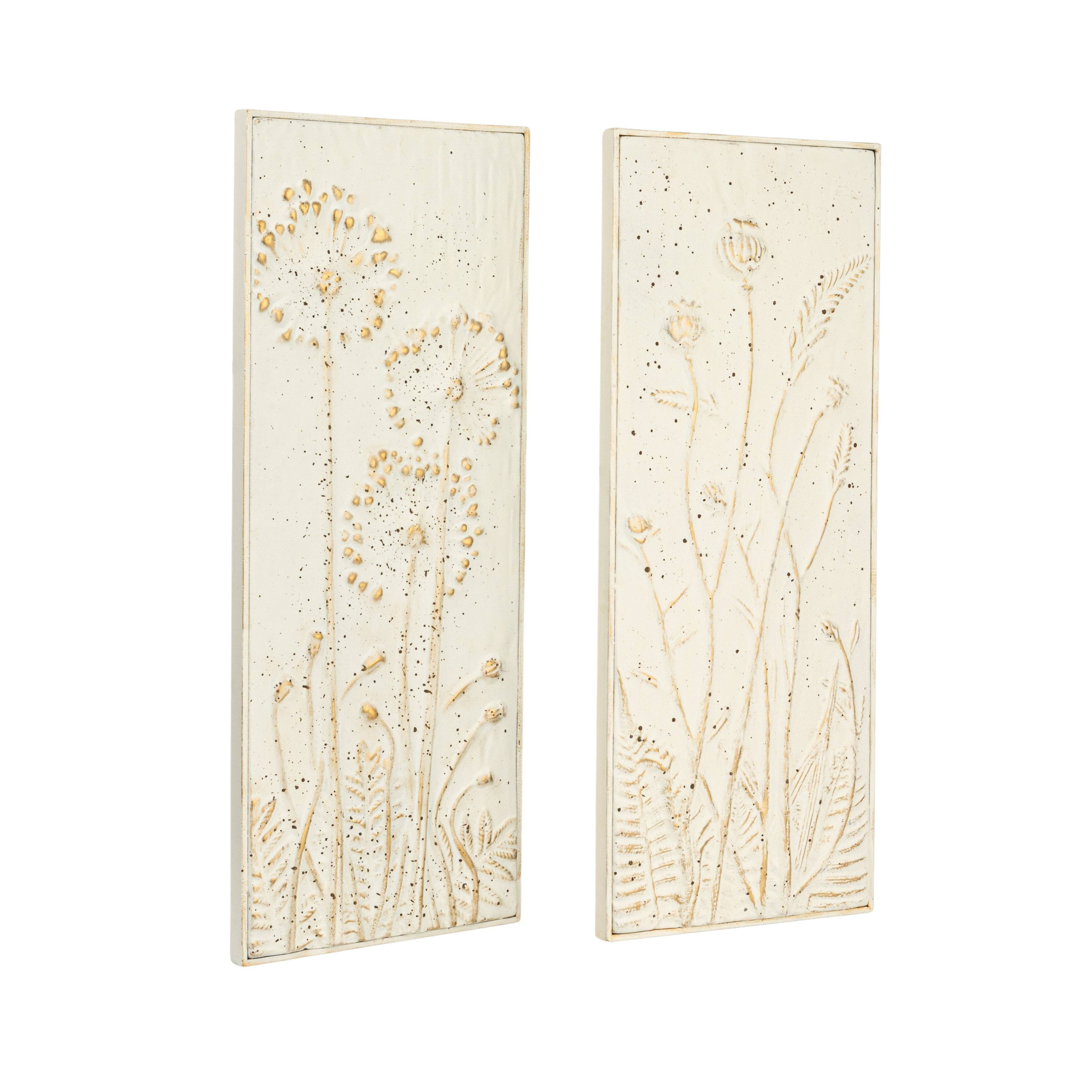 Hello Honey® Metal Wall Décor with Flowers Set