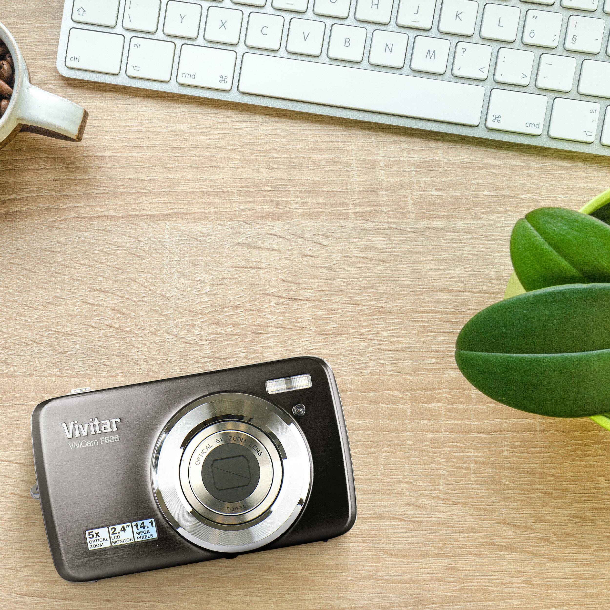 Vivitar Vivicam Black ITwist F536 14.1 Megapixel Digital Camera