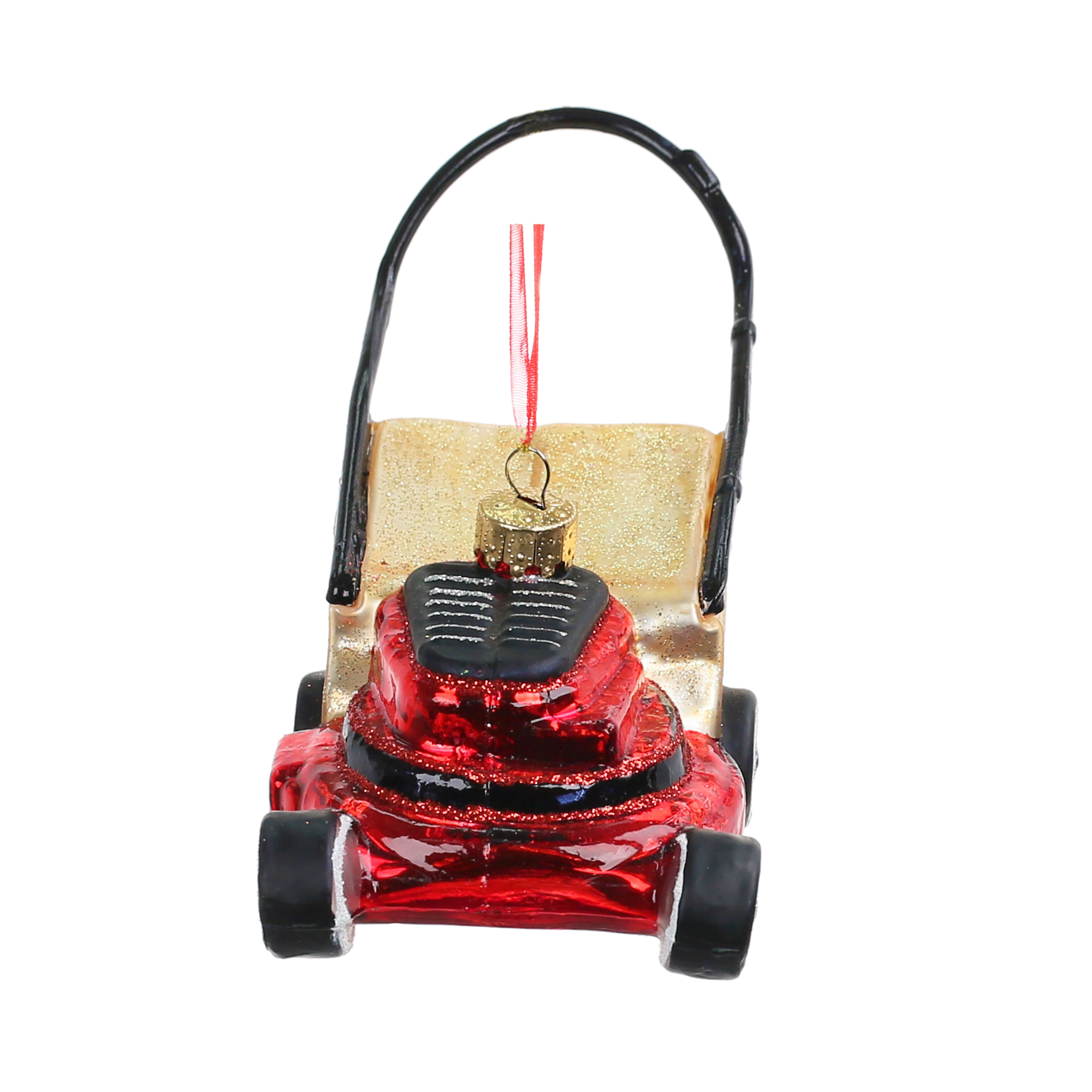 5.75&#x22; Red Lawn Mower Glass Ornament by Ashland&#xAE;