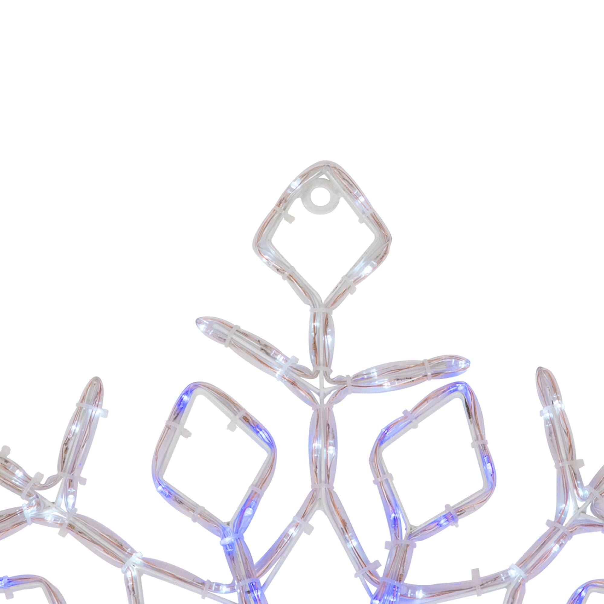 23" Lighted Snowflake Window Silhouette Christmas Decoration