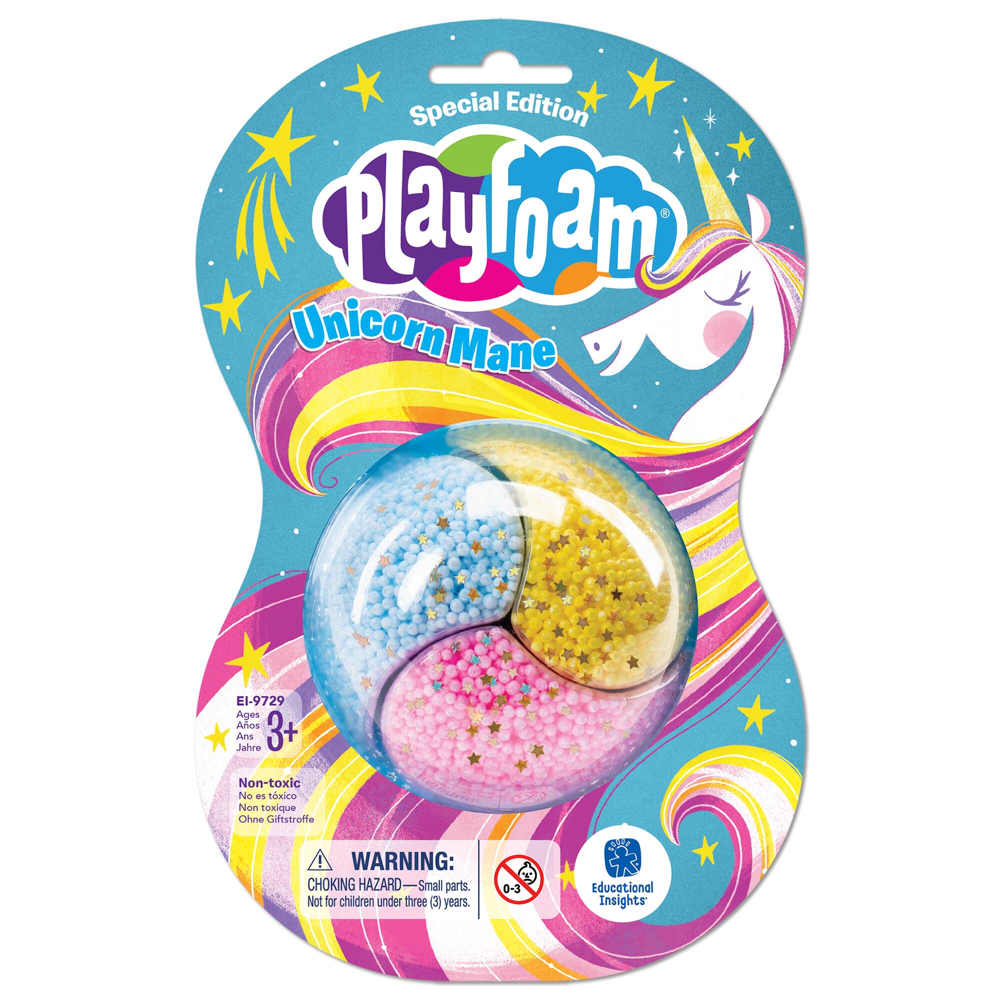 Educational Insights&#xAE; Playfoam Jumbo Pod Unicorn Mane, Set of 12