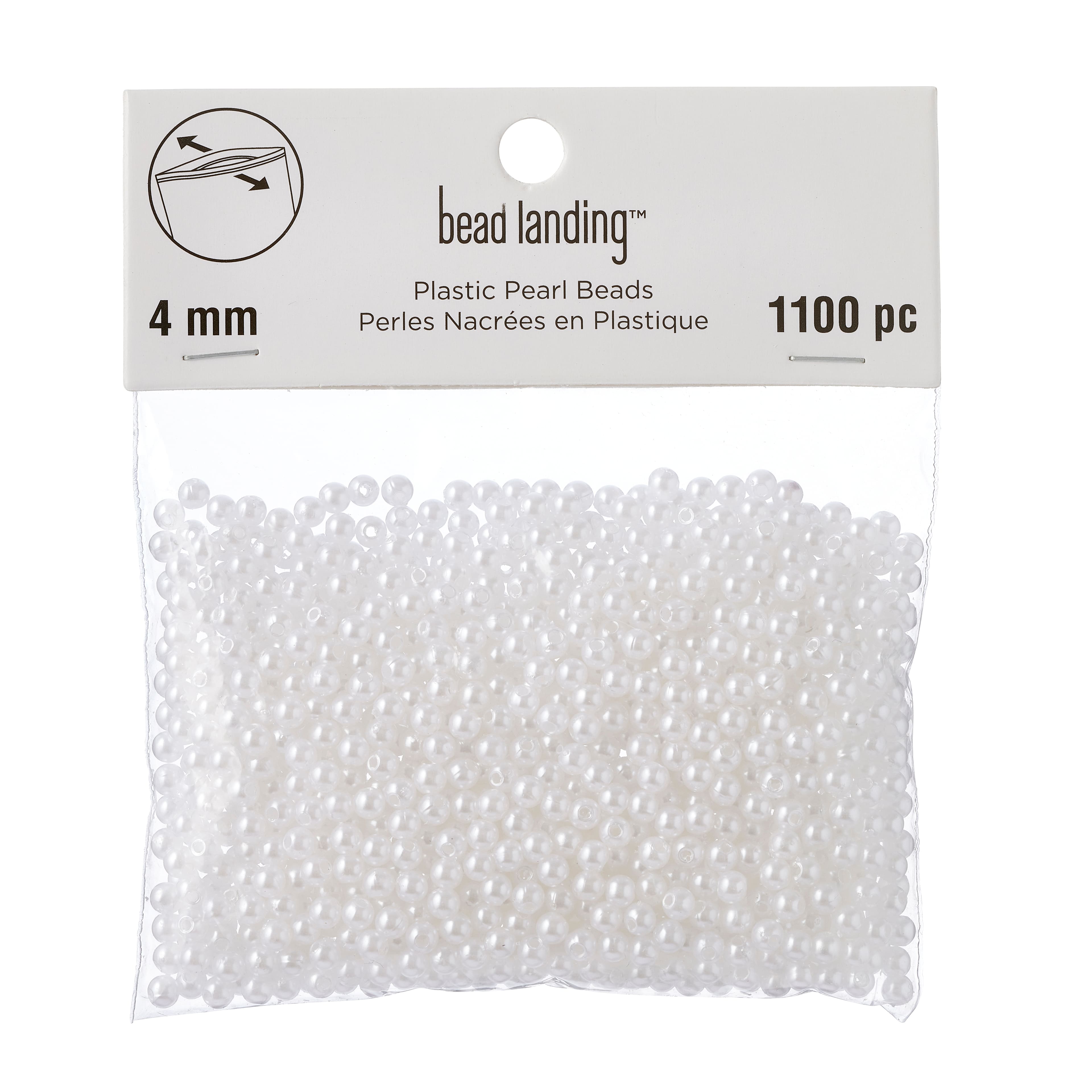 12 Pack: White Pearl Round Beads by Bead Landing™