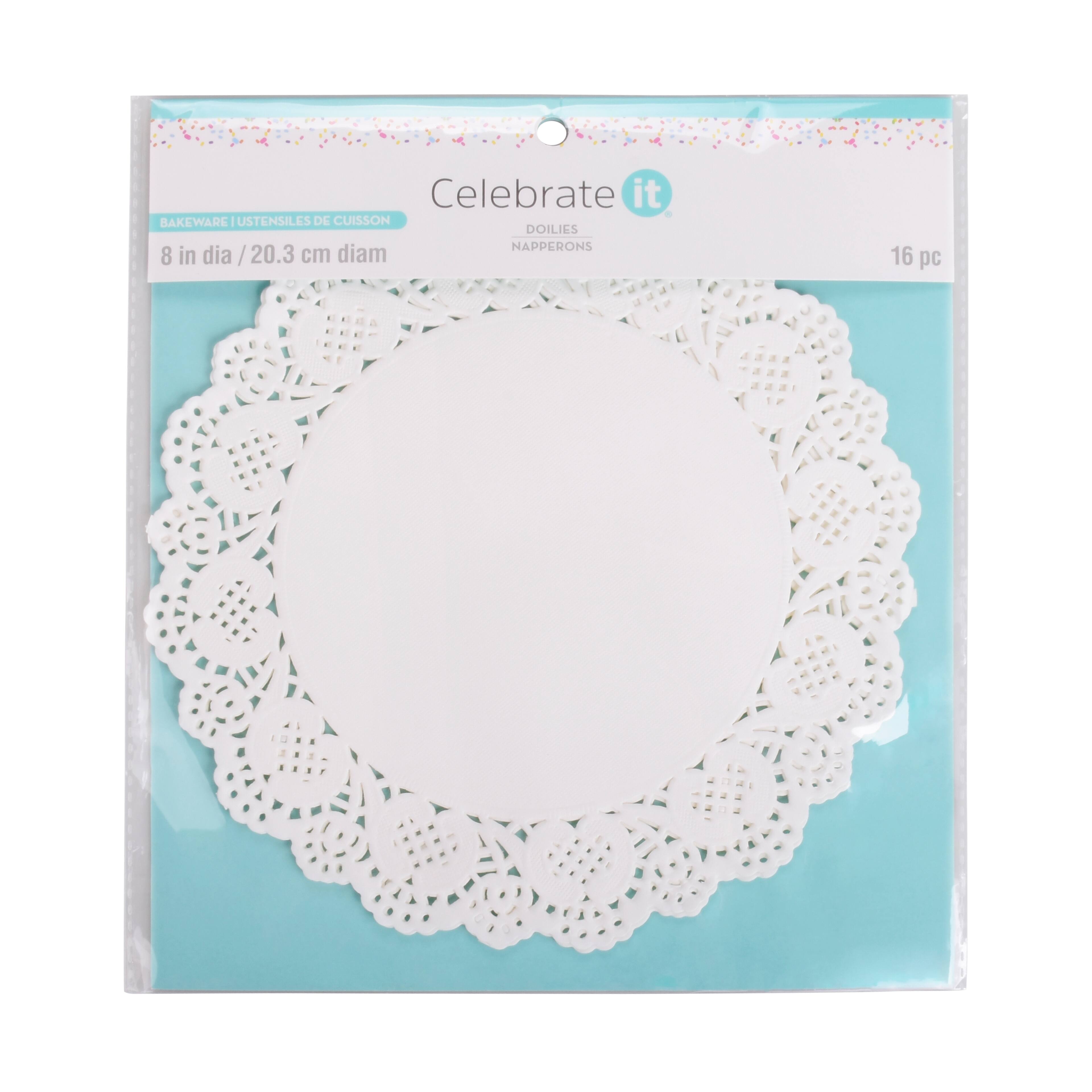 12 Packs: 16 ct. (192 total) 8" Paper Doilies by Celebrate It®