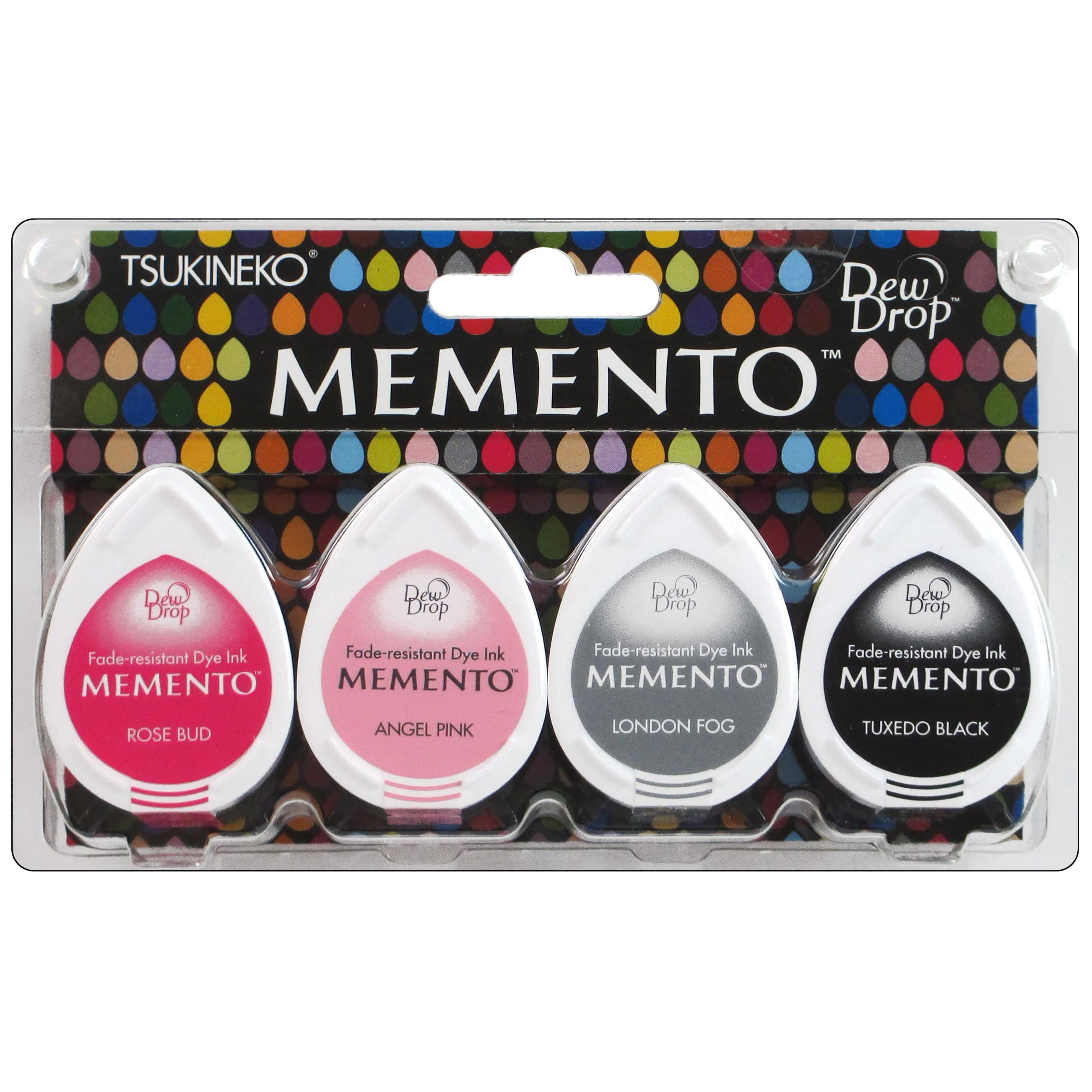 Tsukineko Memento Water-Based Ink Pad for Stamping - Angel Pink 