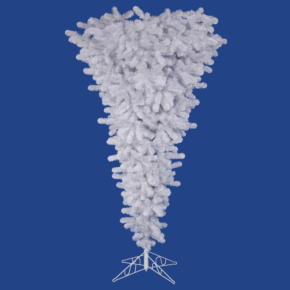 5.5ft. Unlit White Upside Down Artificial Christmas Tree