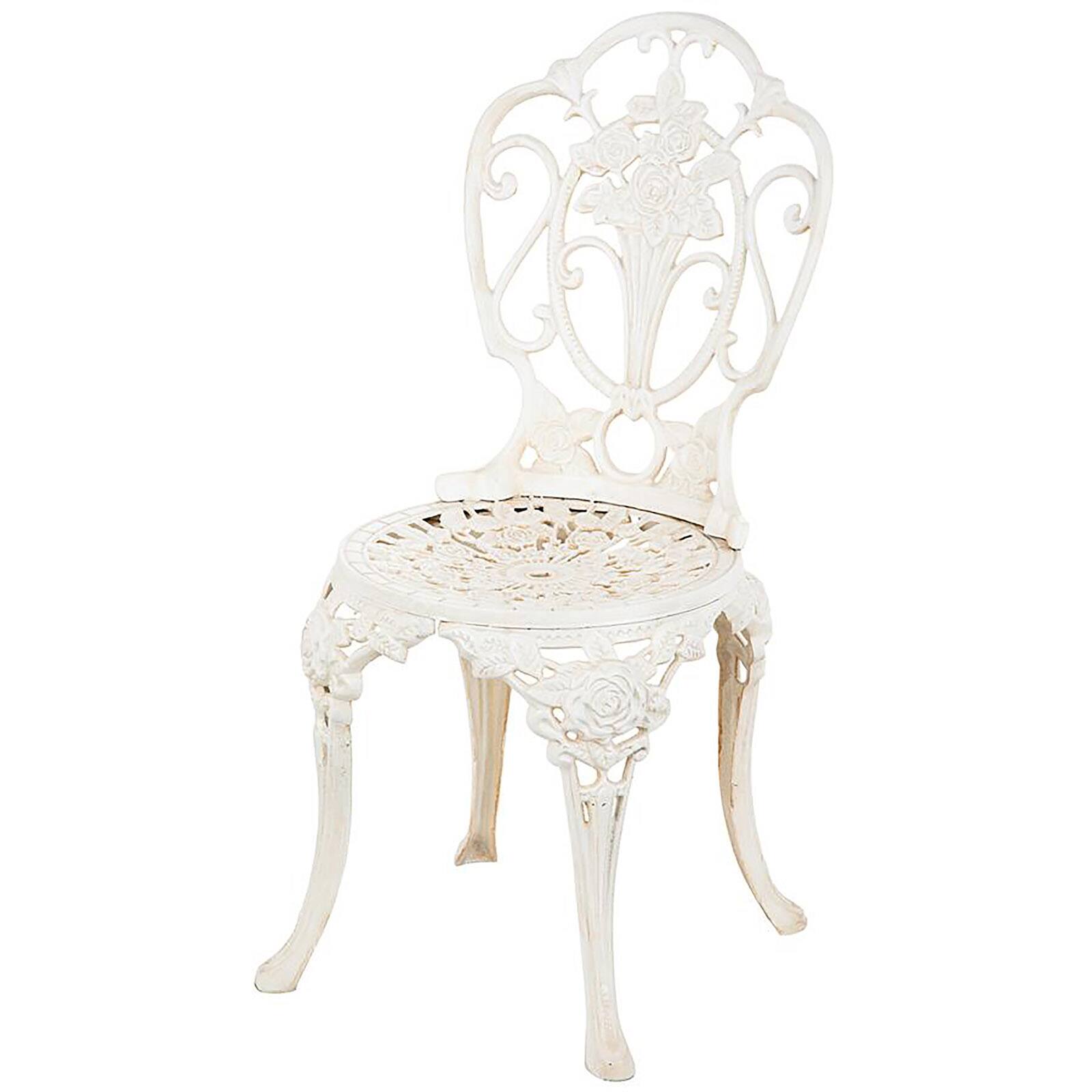 Design Toscano 32.5" Villa Ravello Rose Garden Cast Iron Bistro Chair