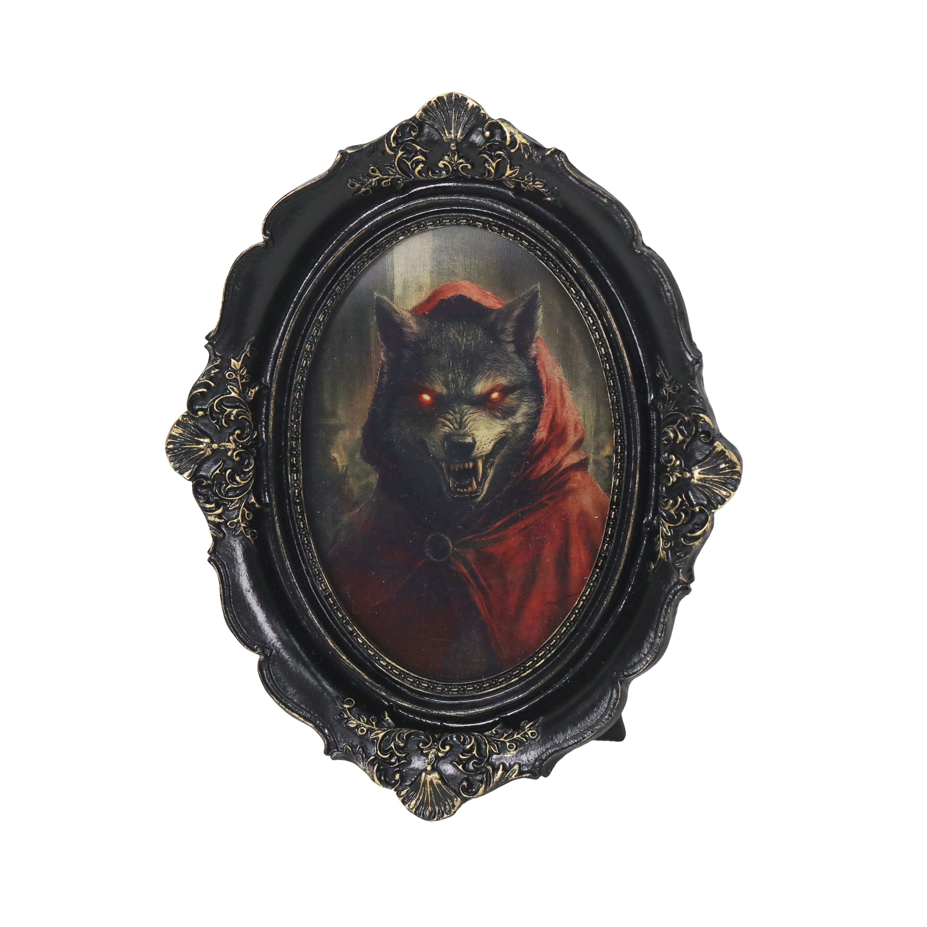 8.25" Lenticular Red Riding Hood Tabletop Décor in Ornate Frame by Ashland®