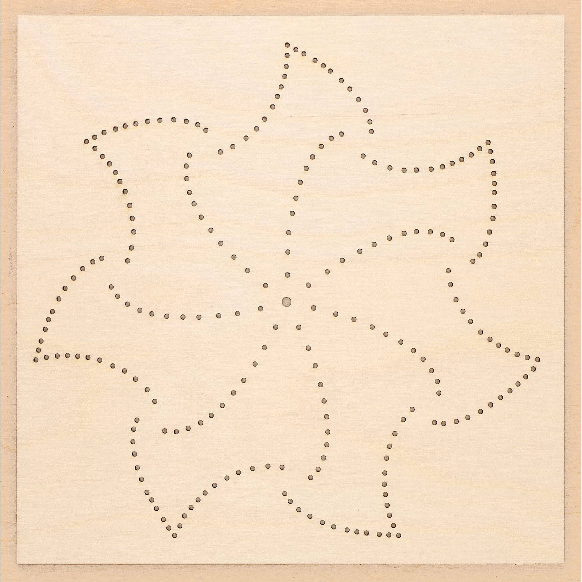 Leisure Arts® Intermediate Pinwheel Wood Stitched String Art Shadow Box Kit