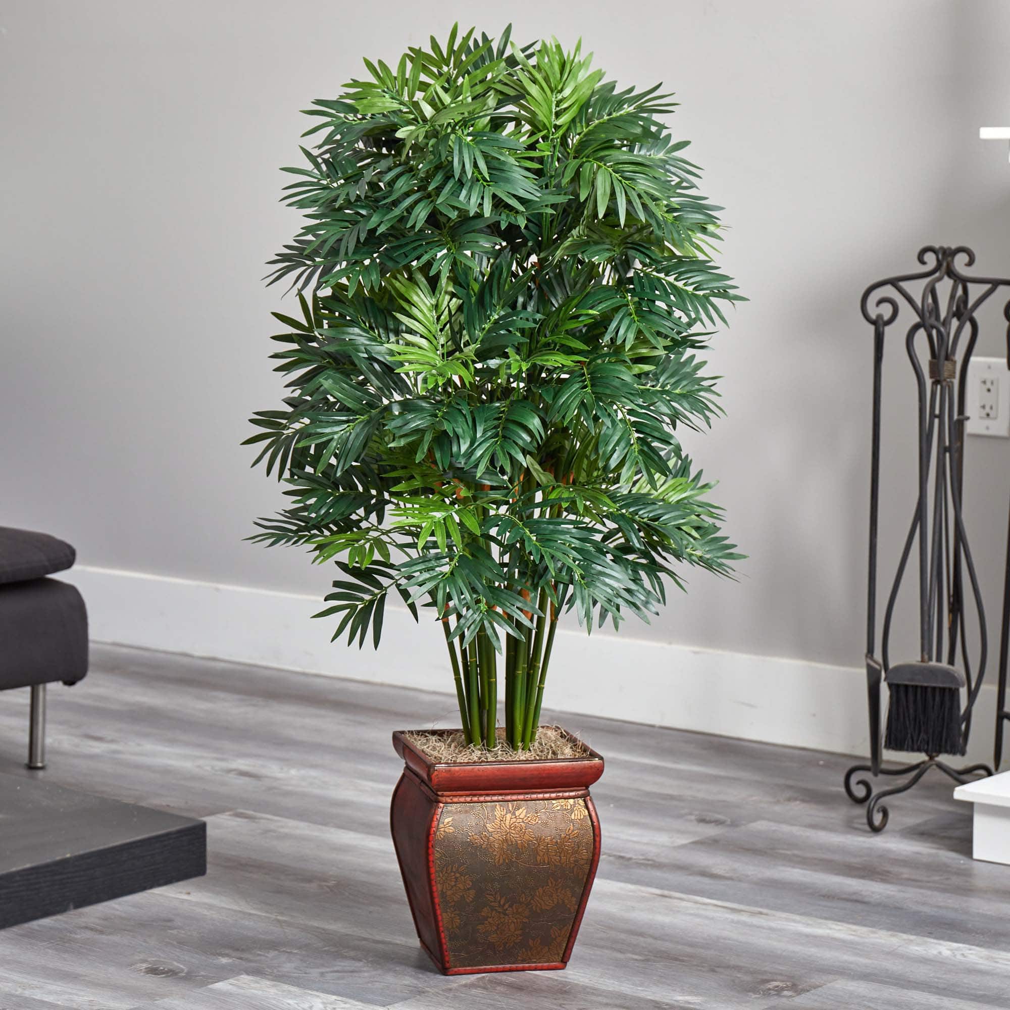 3.5ft. Mini Bamboo Palm Tree In Decorative Vase