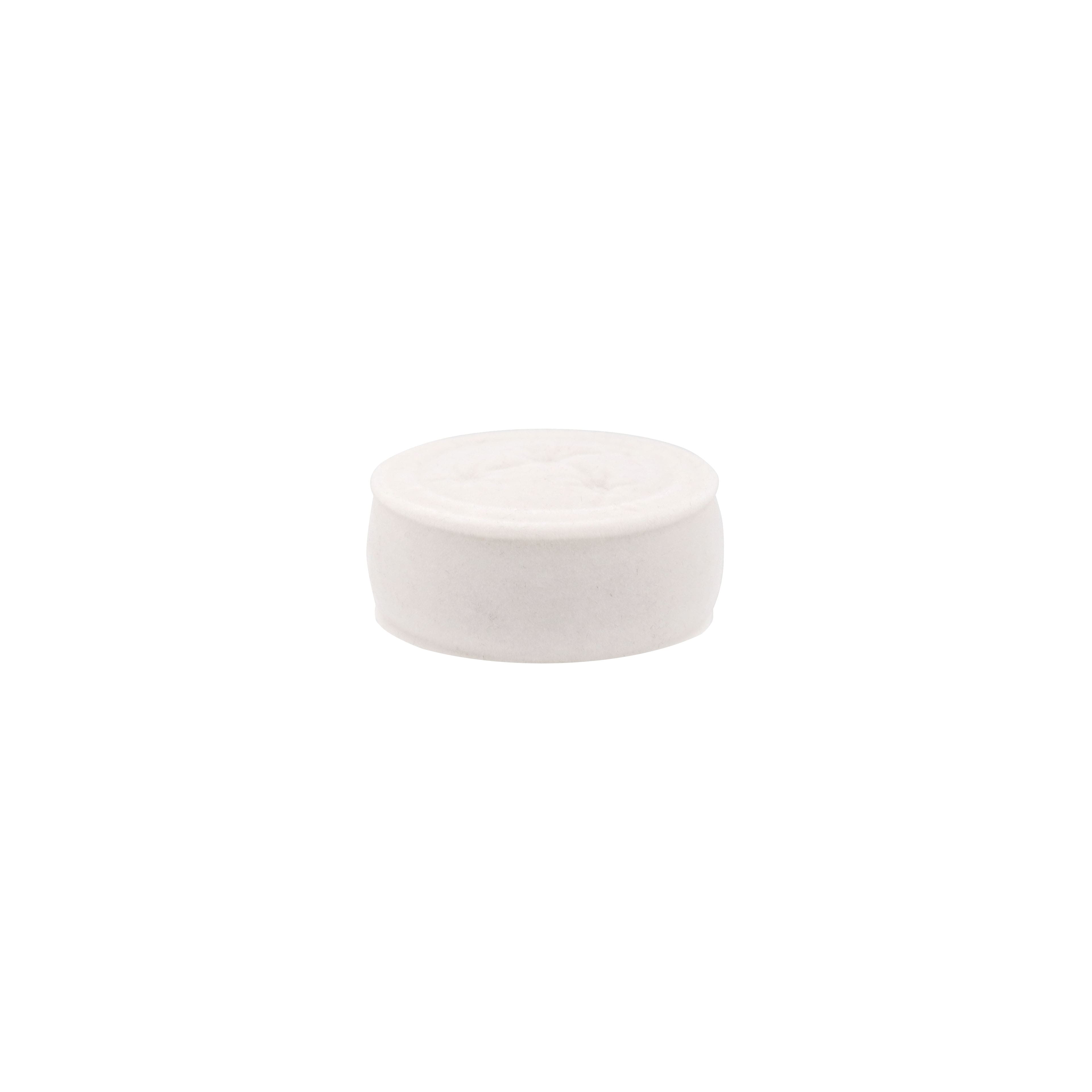 Mini White Floor Pouf by Make Market®