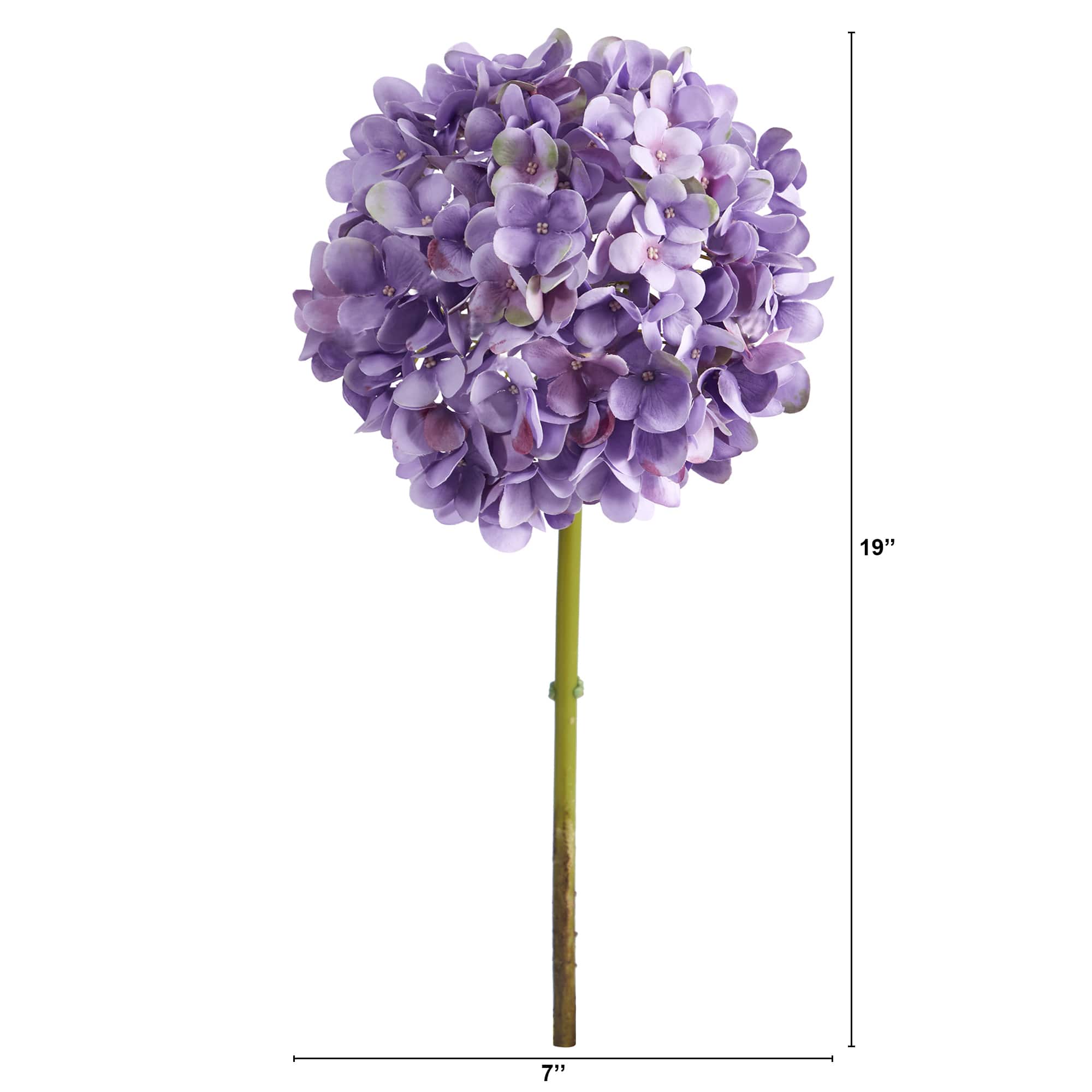 Purple Hydrangea Artificial Flower Stem, 3ct.