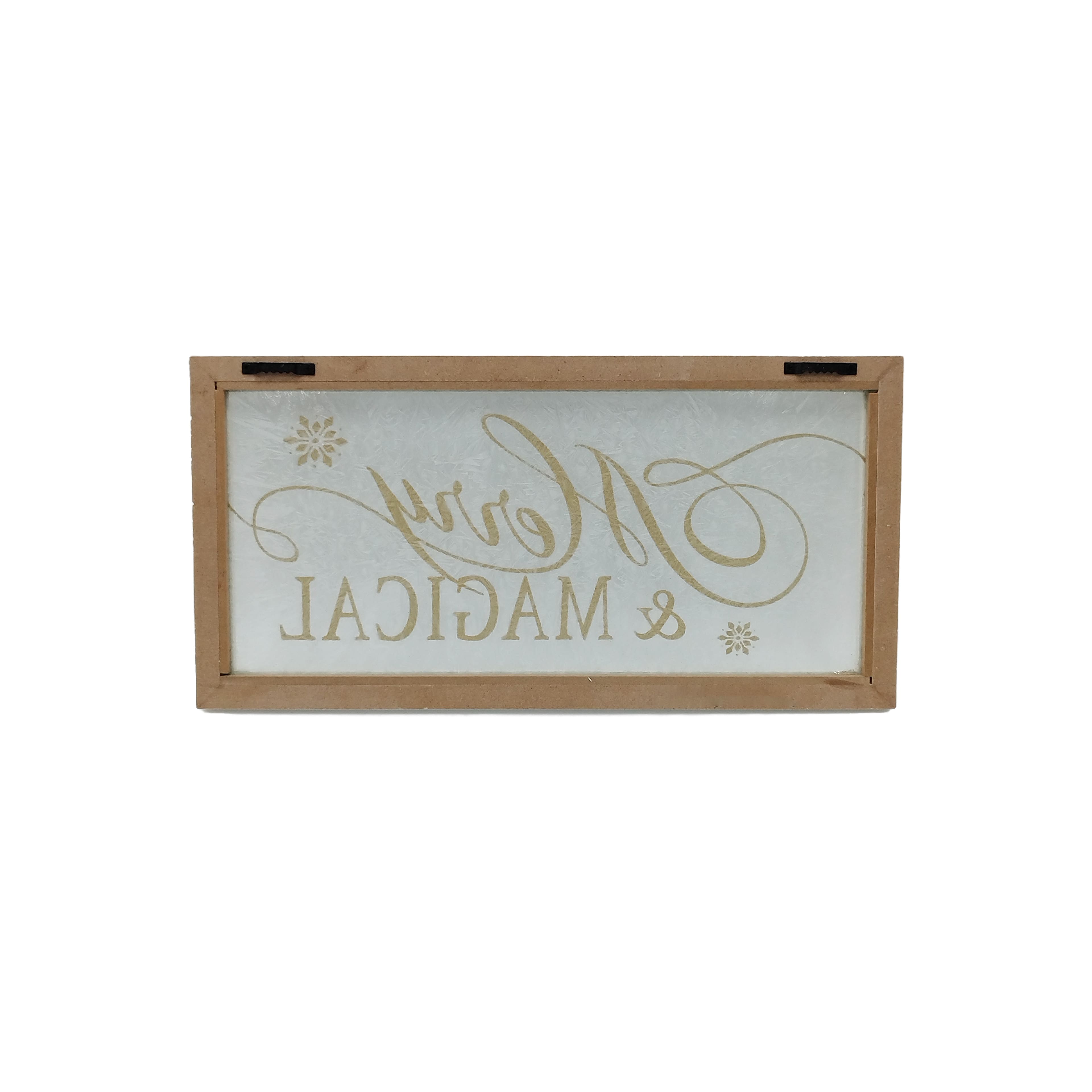15.75&#x22; White &#x26; Gold Merry &#x26; Magical Wall D&#xE9;cor by Ashland&#xAE;
