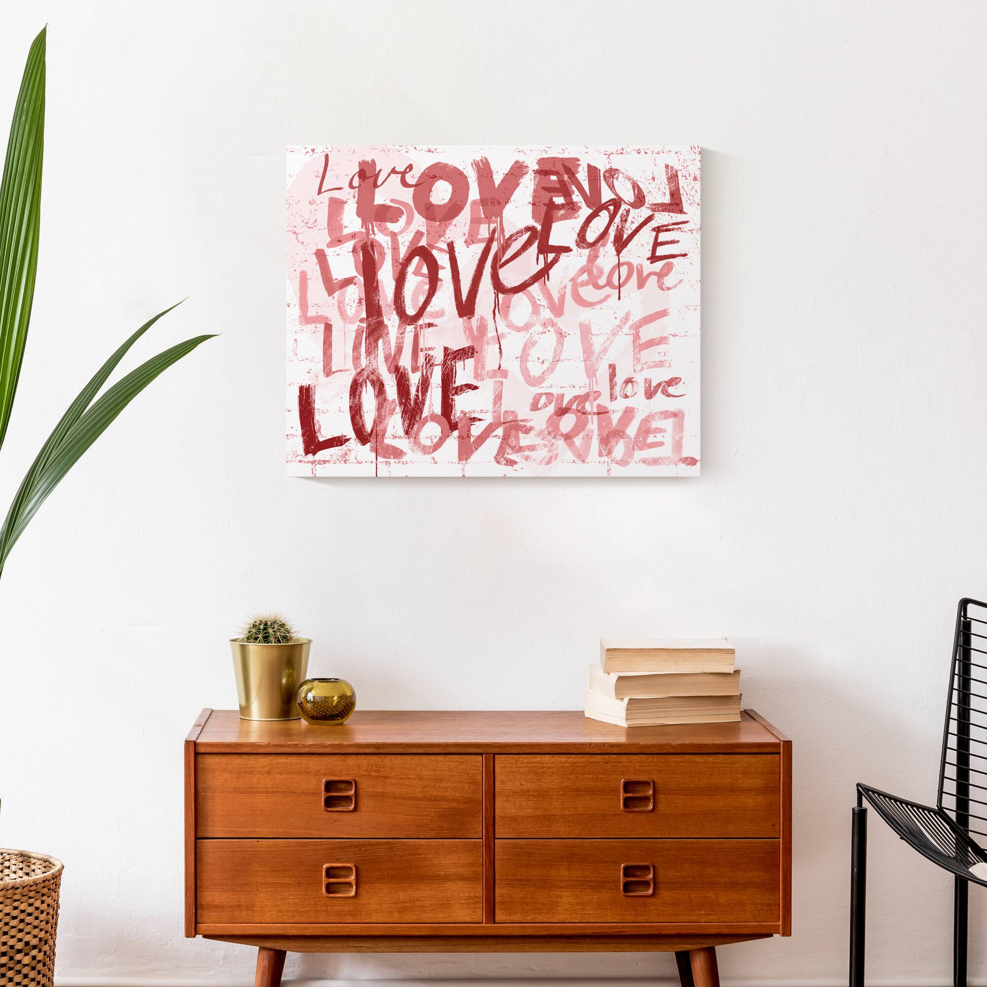 Love Graffiti Canvas Wall Art