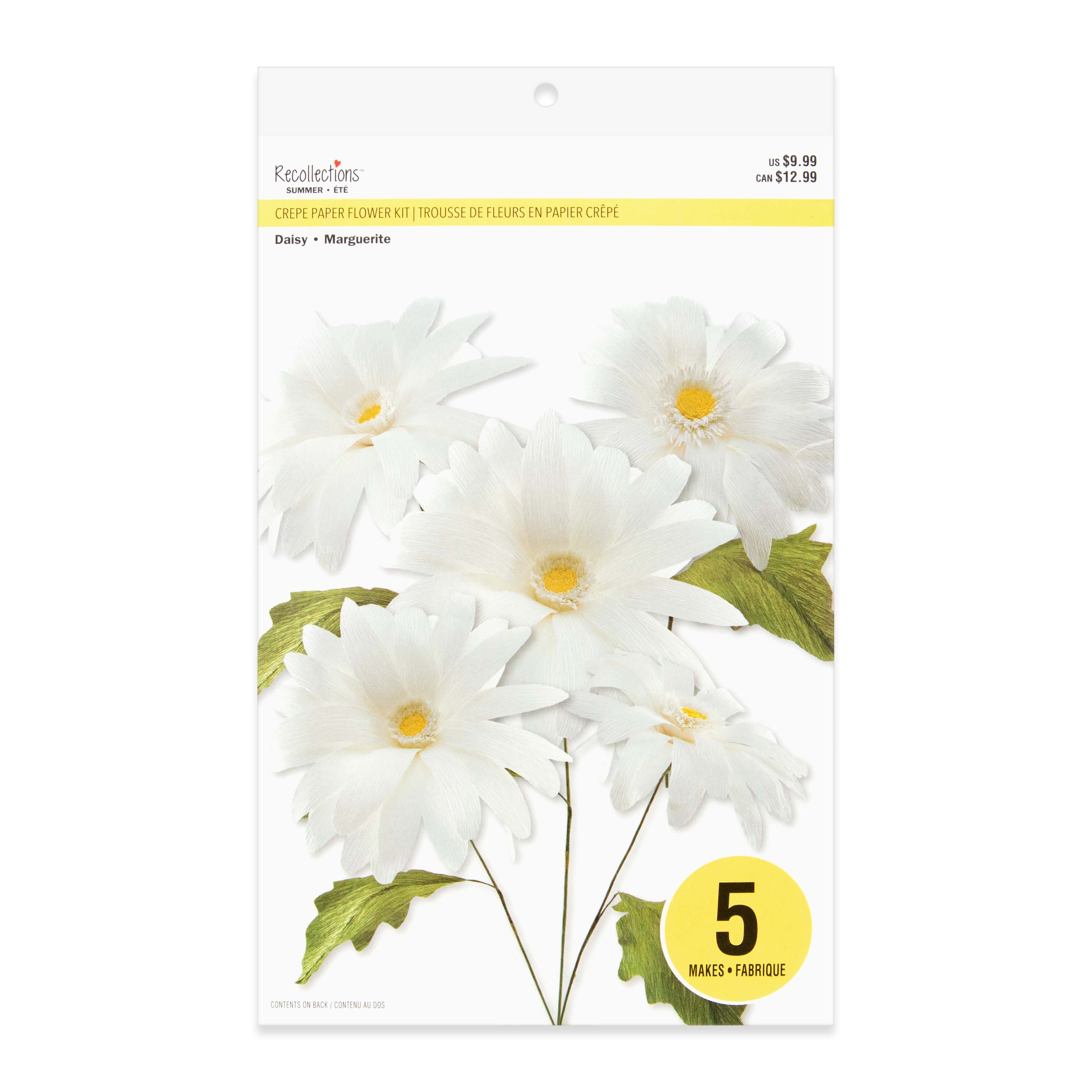 Large Daisy Crepe Paper Flower Kit by Recollections&#x2122;