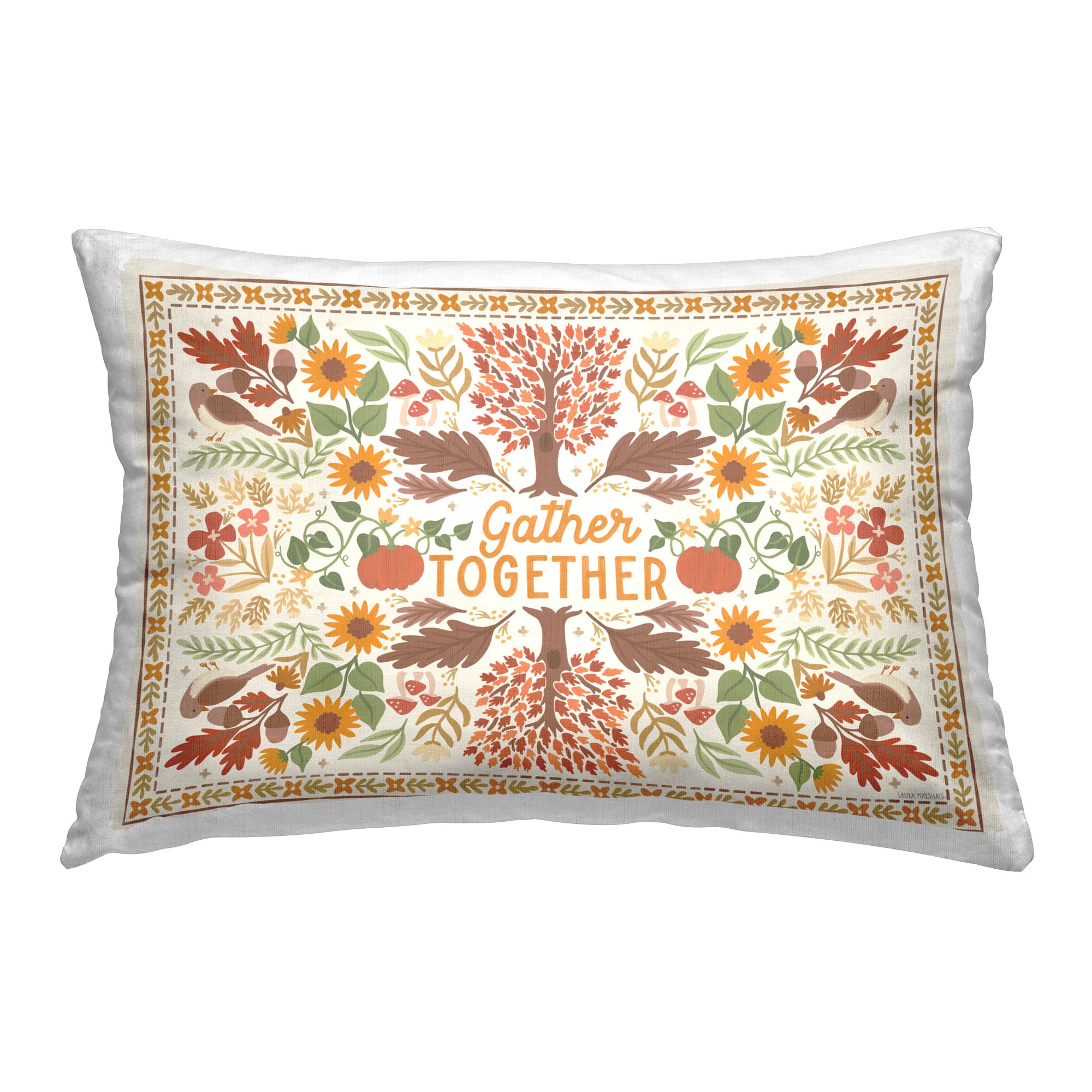 Stupell Industries Gather Together Pattern Decorative Printed Throw Pillow