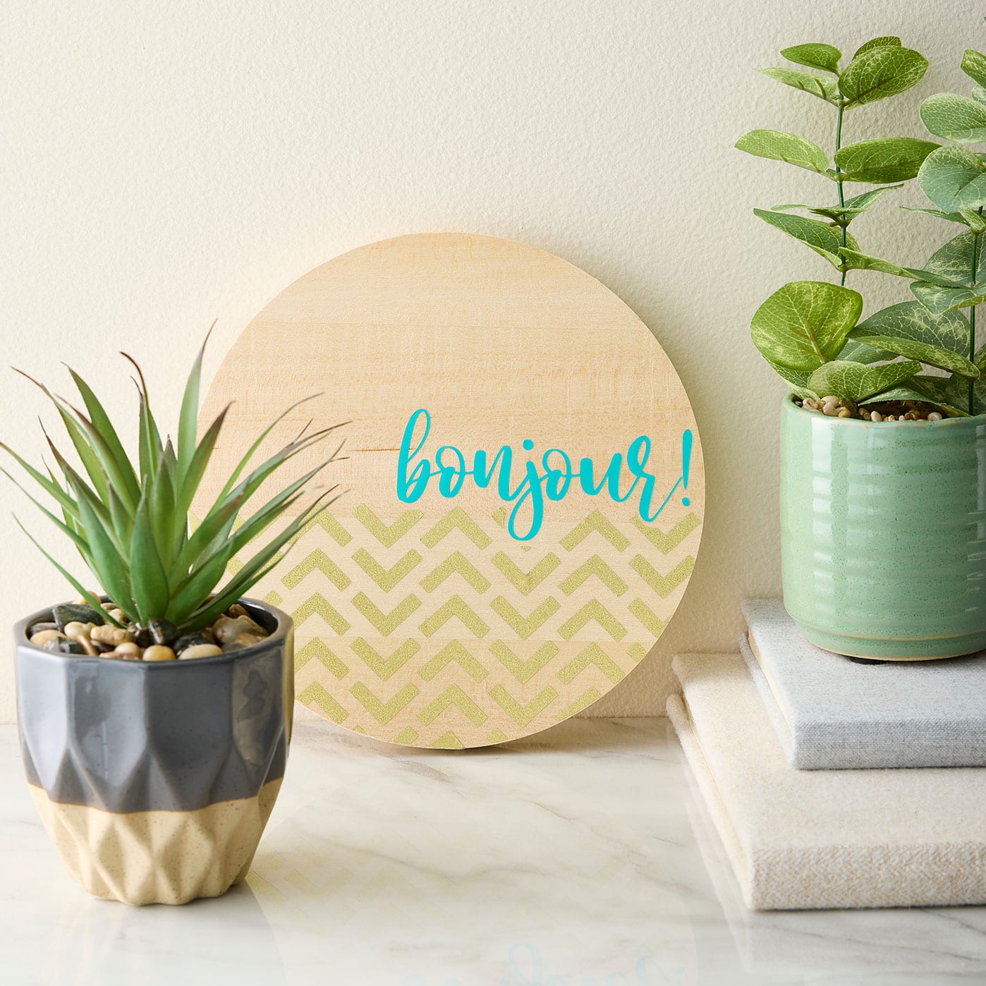 Permanent Vinyl &#x22;Hi&#x22; Sign