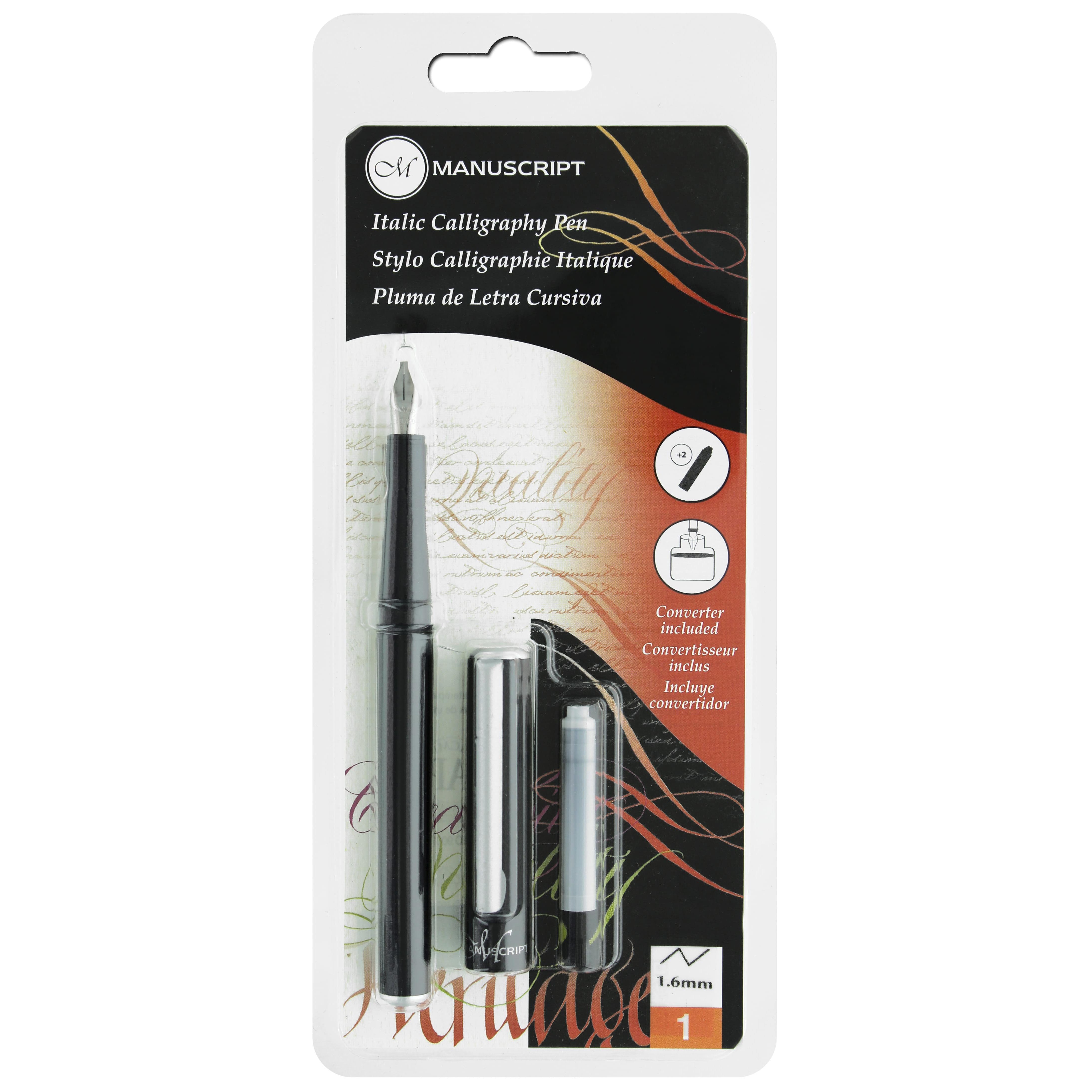 Manuscript 2B Italic Calligraphy Pen Set