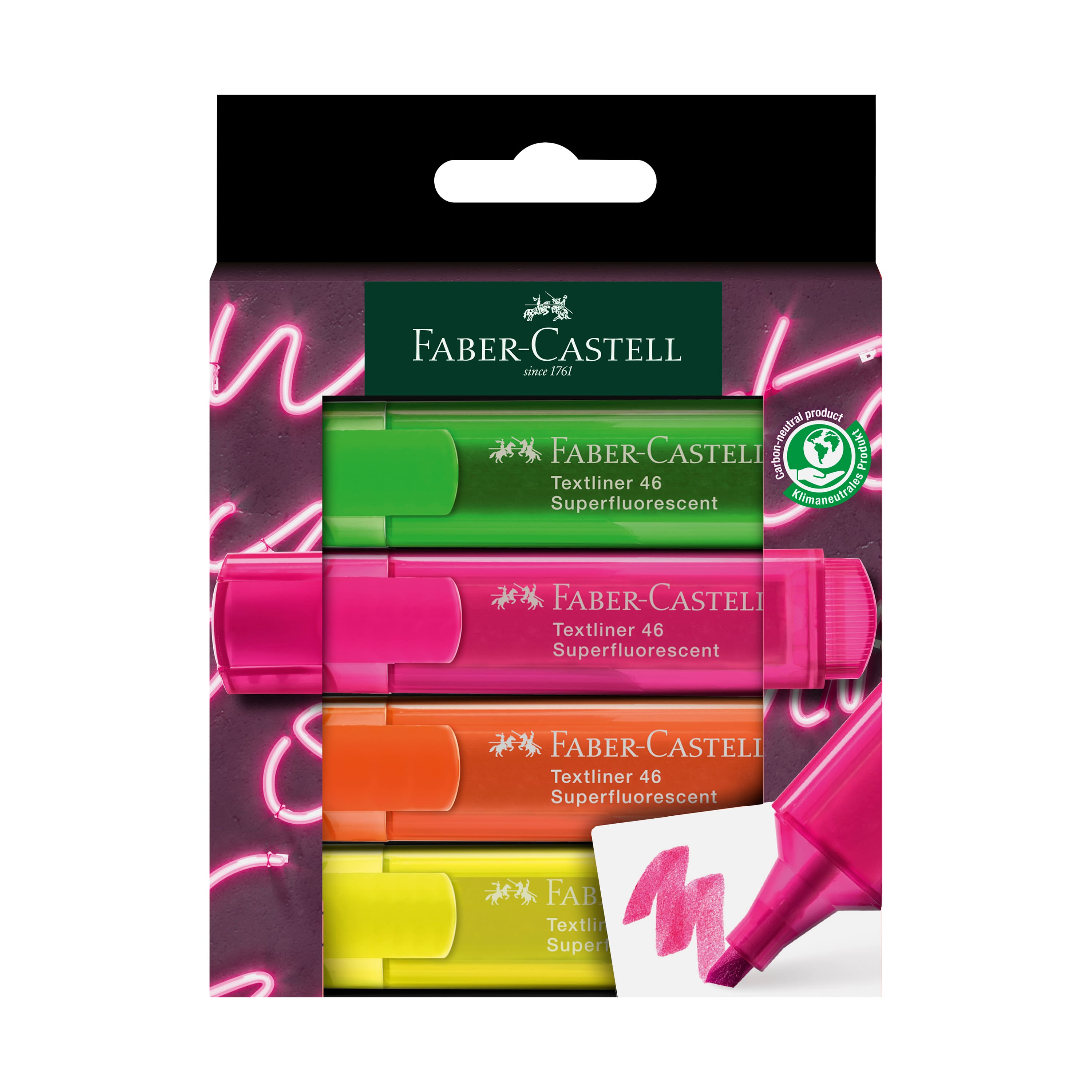 Faber-Castell&#xAE; 4 Color Textliner 46 Highlighters