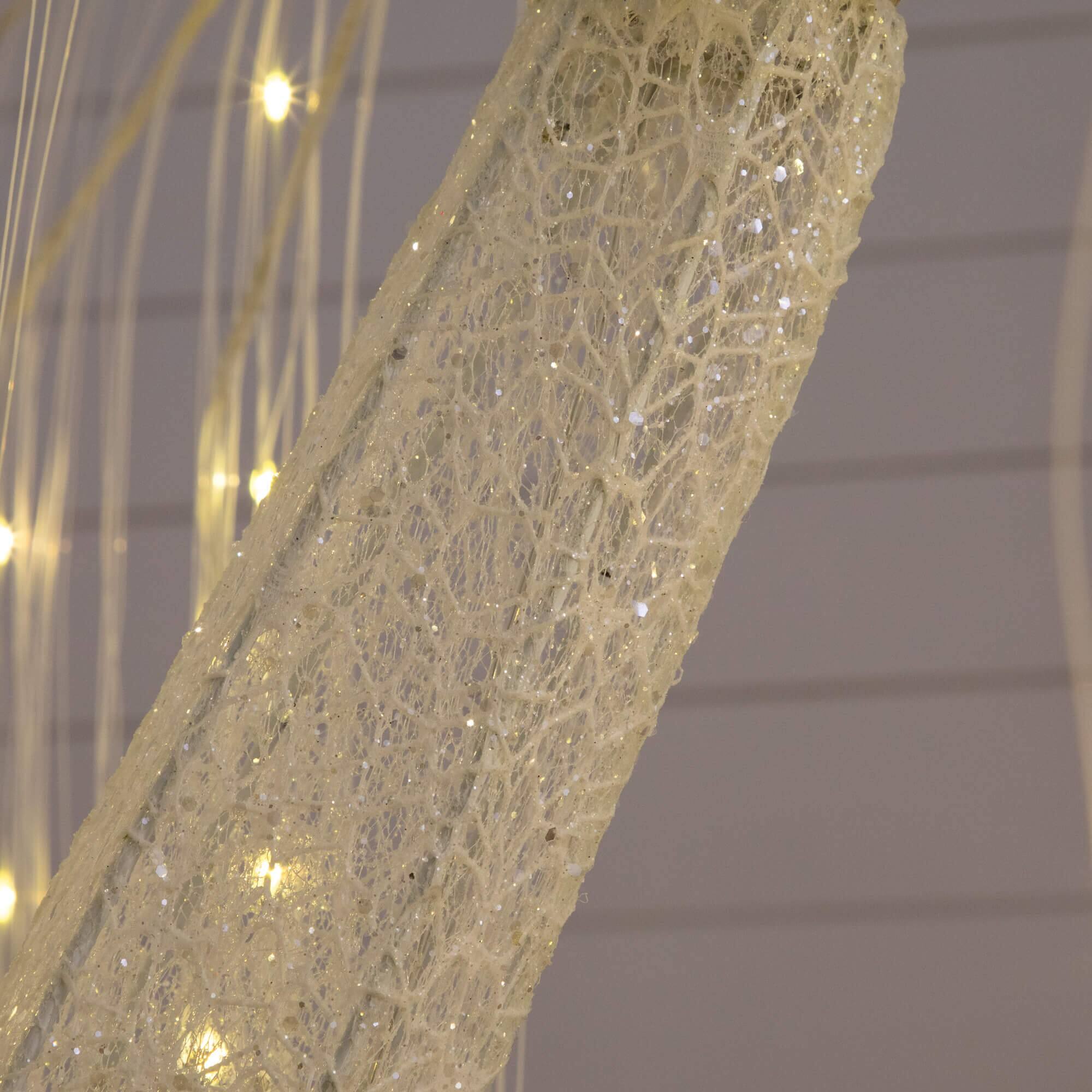 7ft. Pre-Lit Artificial White Willow Tree with 400 Cool White LED Light