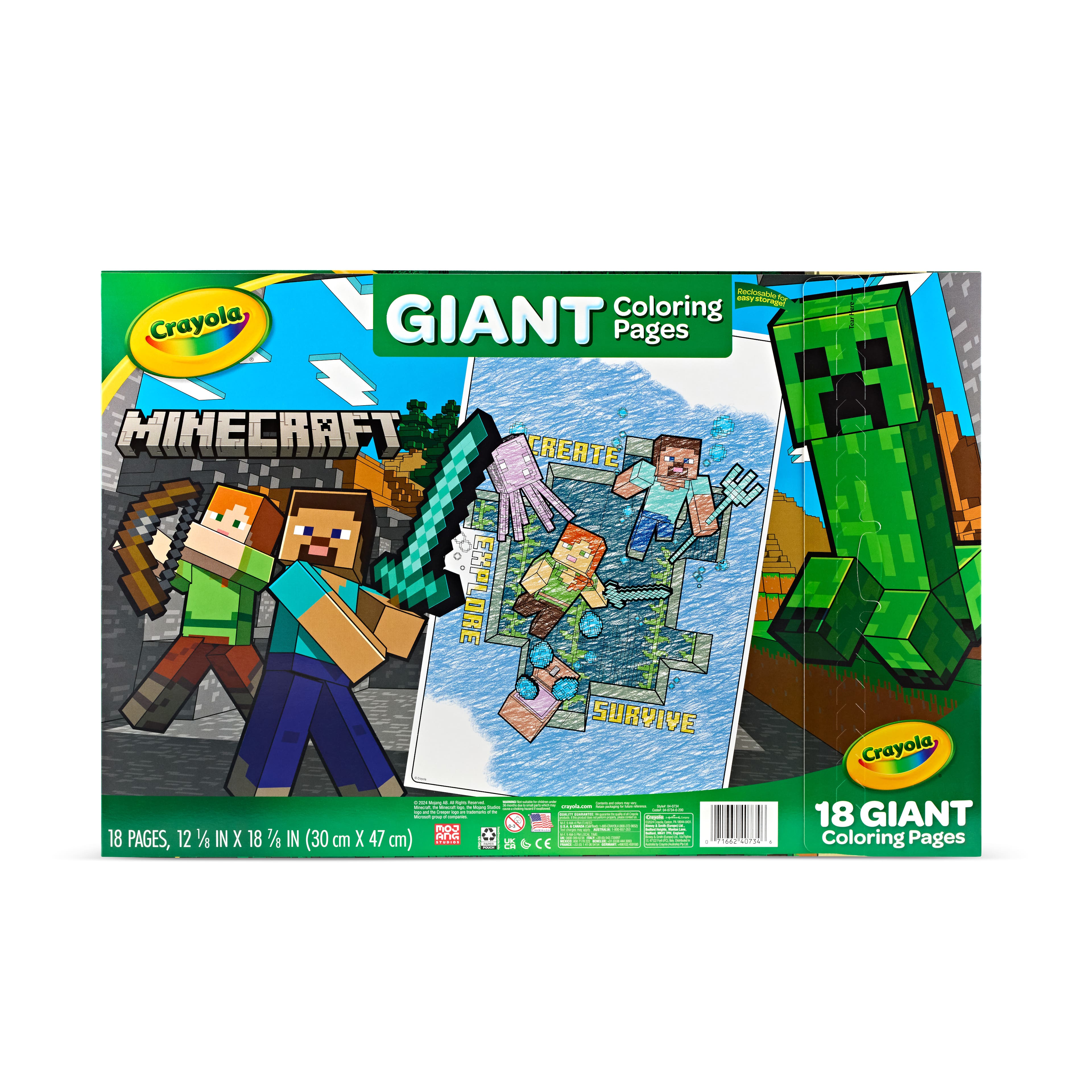 Crayola&#xAE; Minecraft Giant Coloring Pages