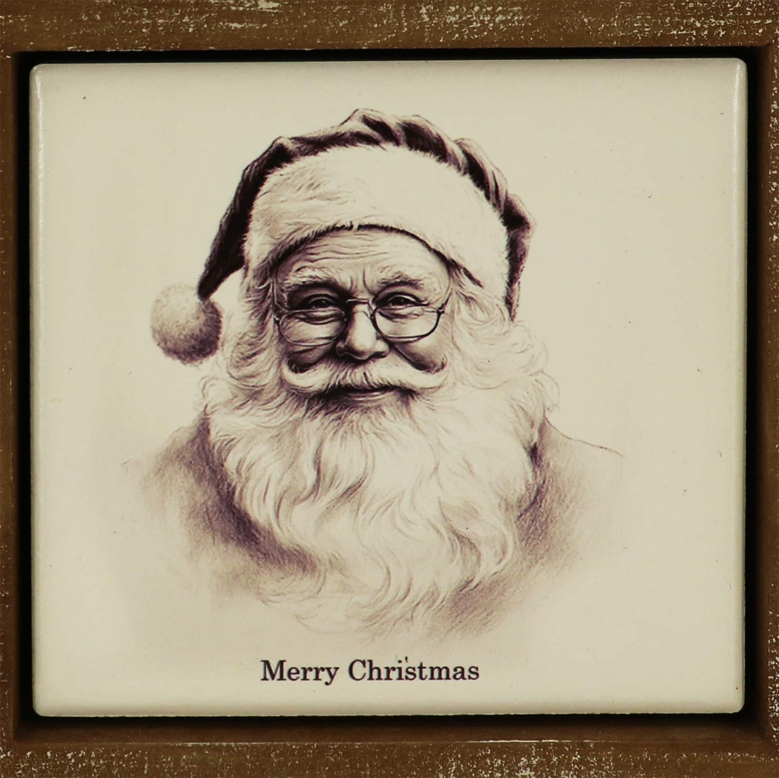 6.5&#x22; Black &#x26; White Santa Tabletop D&#xE9;cor by Ashland&#xAE;