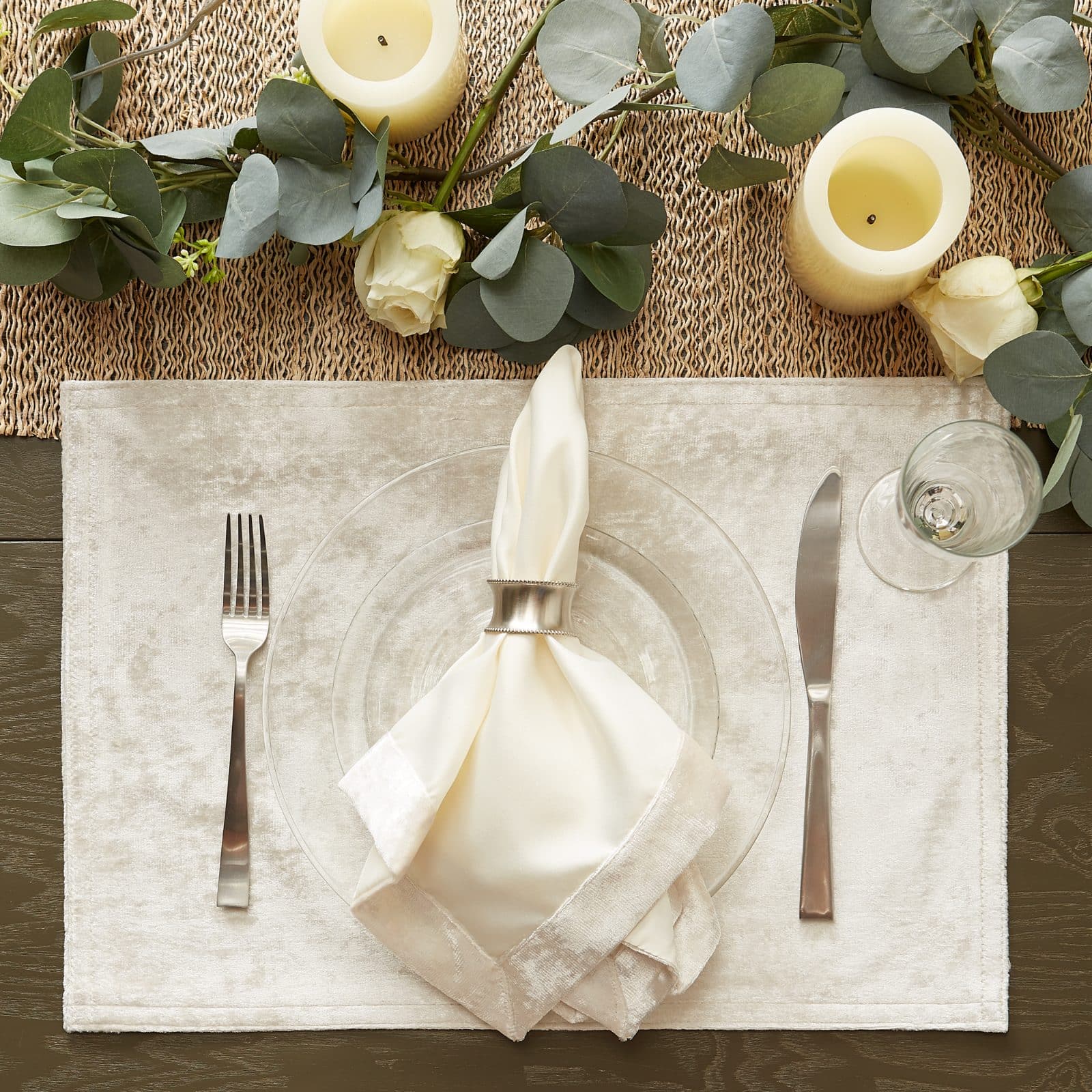 DII&#xAE; Velvet Placemats, 4ct.