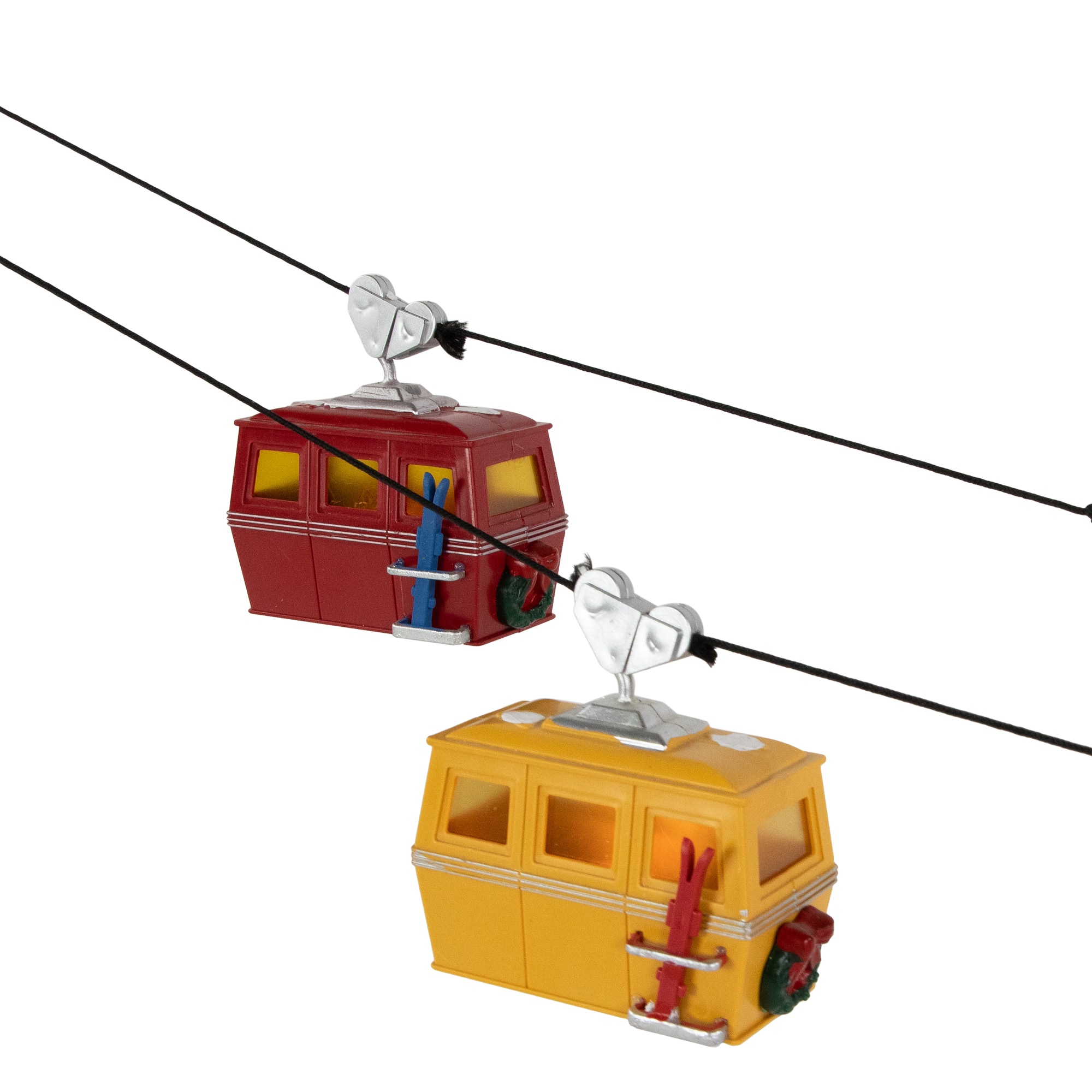Christmas Village LED Lighted Animated &#x26; Musical Trolley Car Ride