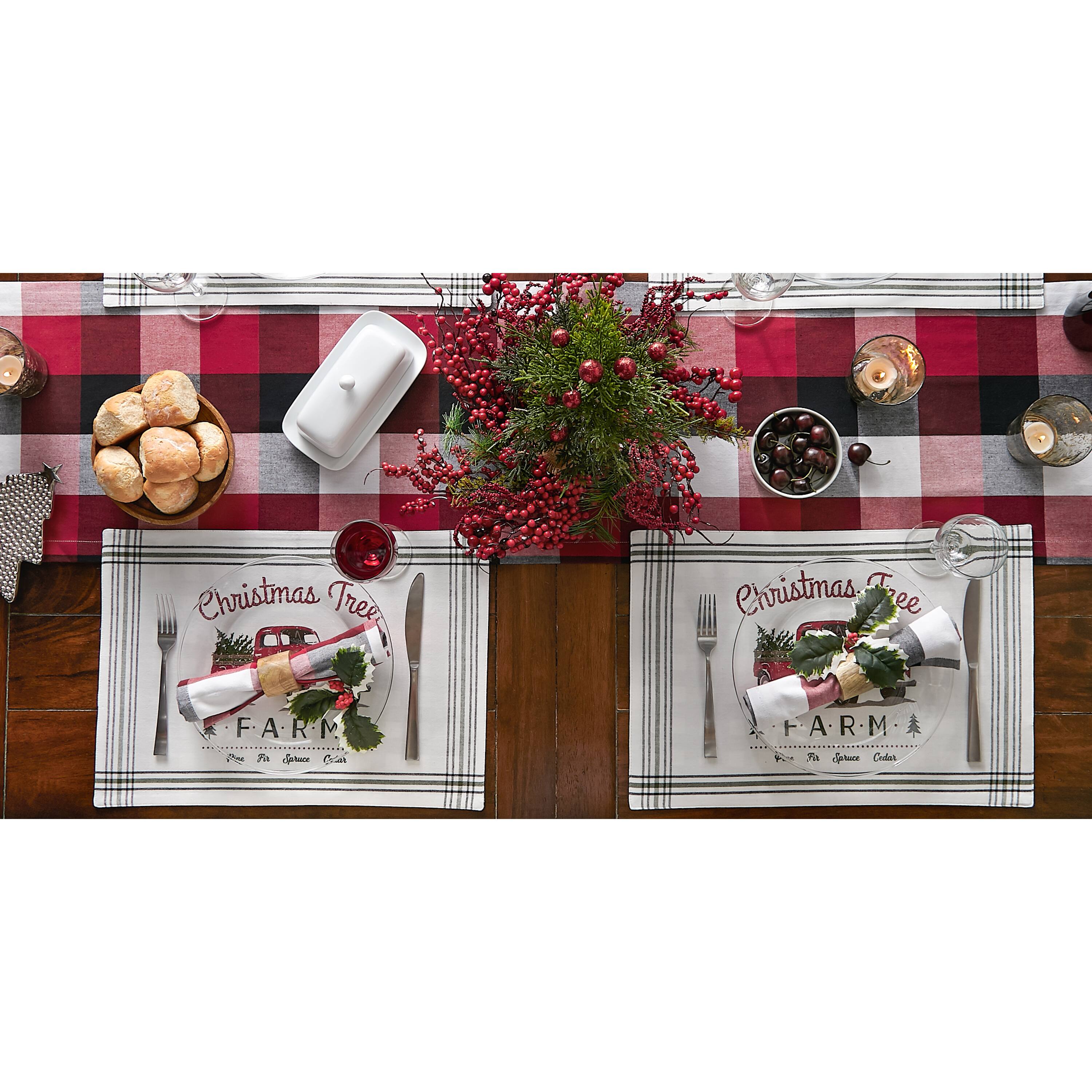 DII&#xAE; Tree Farm Truck Printed Placemats, 6ct.